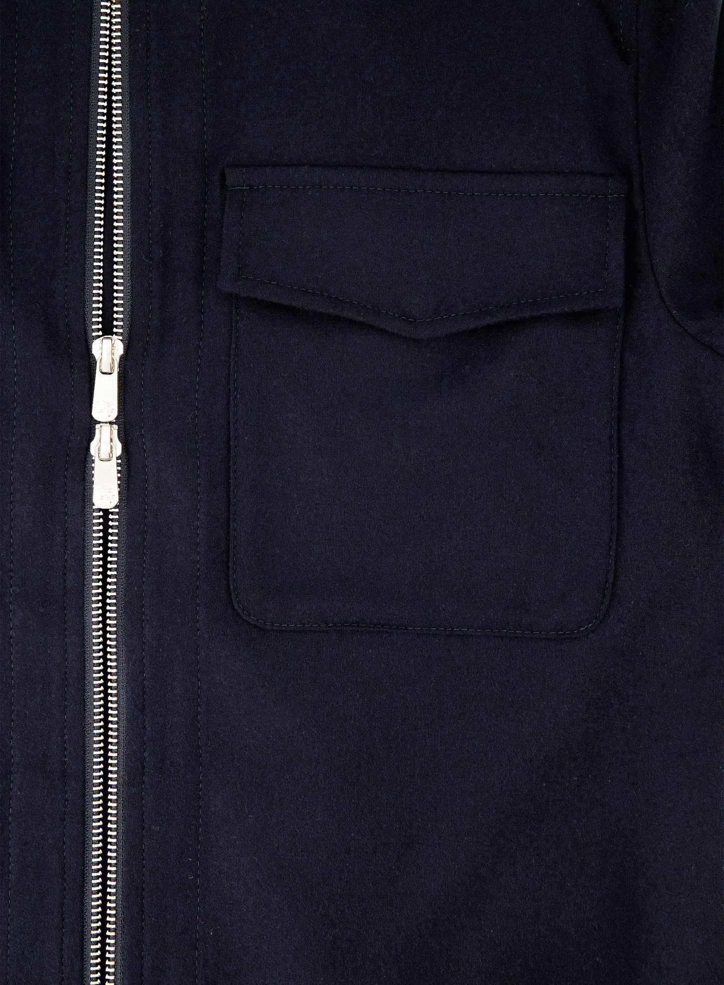 Urus overshirt van wol en cashmere | FULL_WIDTH | BLUE NAVY