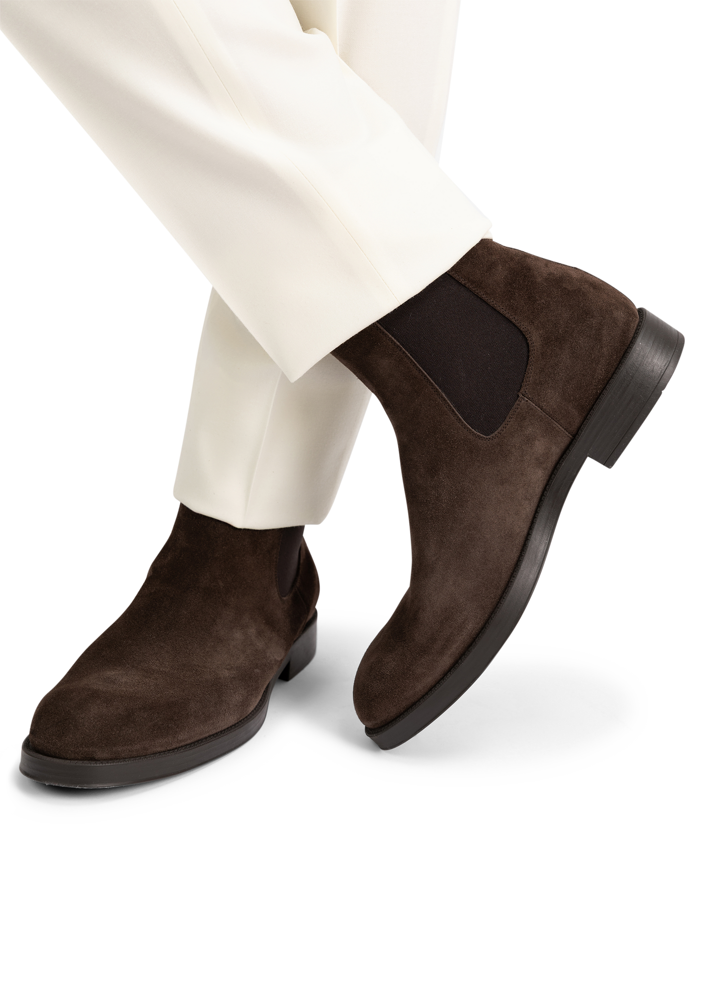 Chelsea boots van suède | D.Bruin