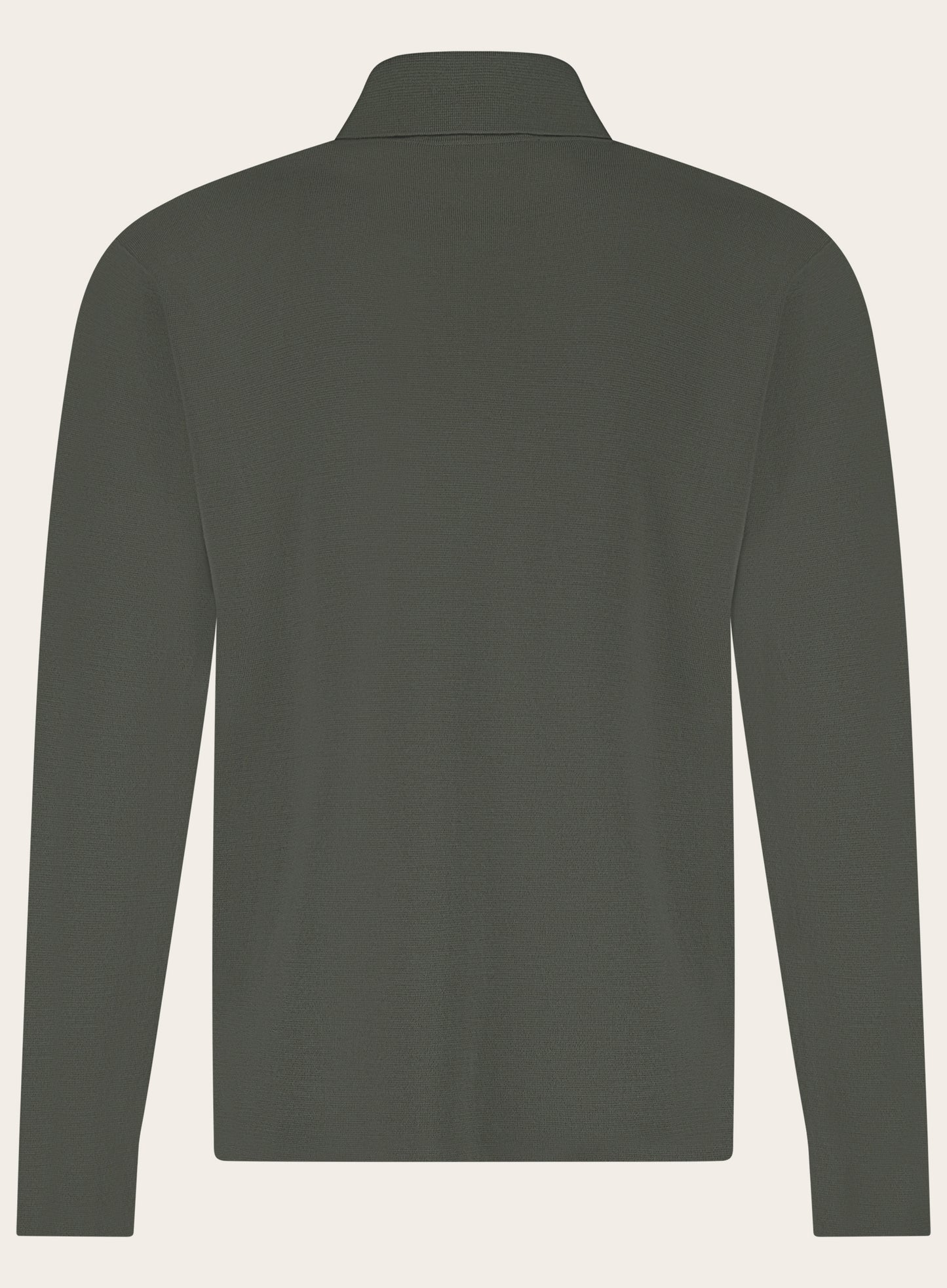 Shirt van virgin wol | Groen