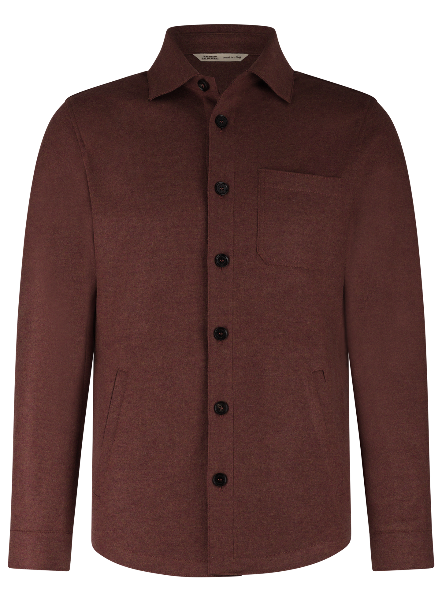 Overshirt van wol en cashmere | Roest