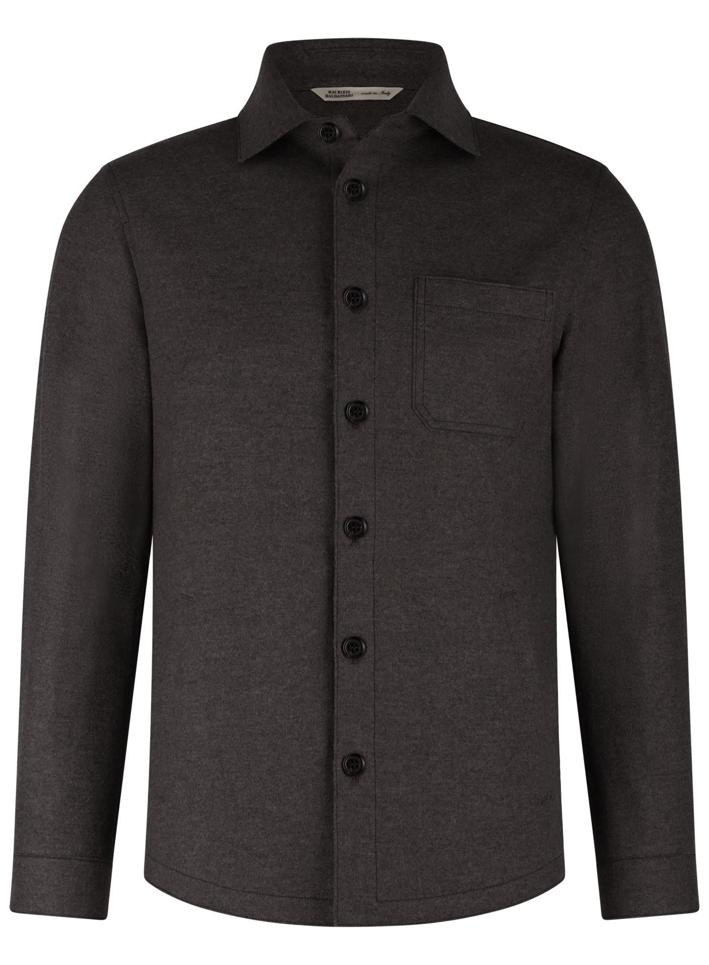 Overshirt van wol en cashmere | TAUPE