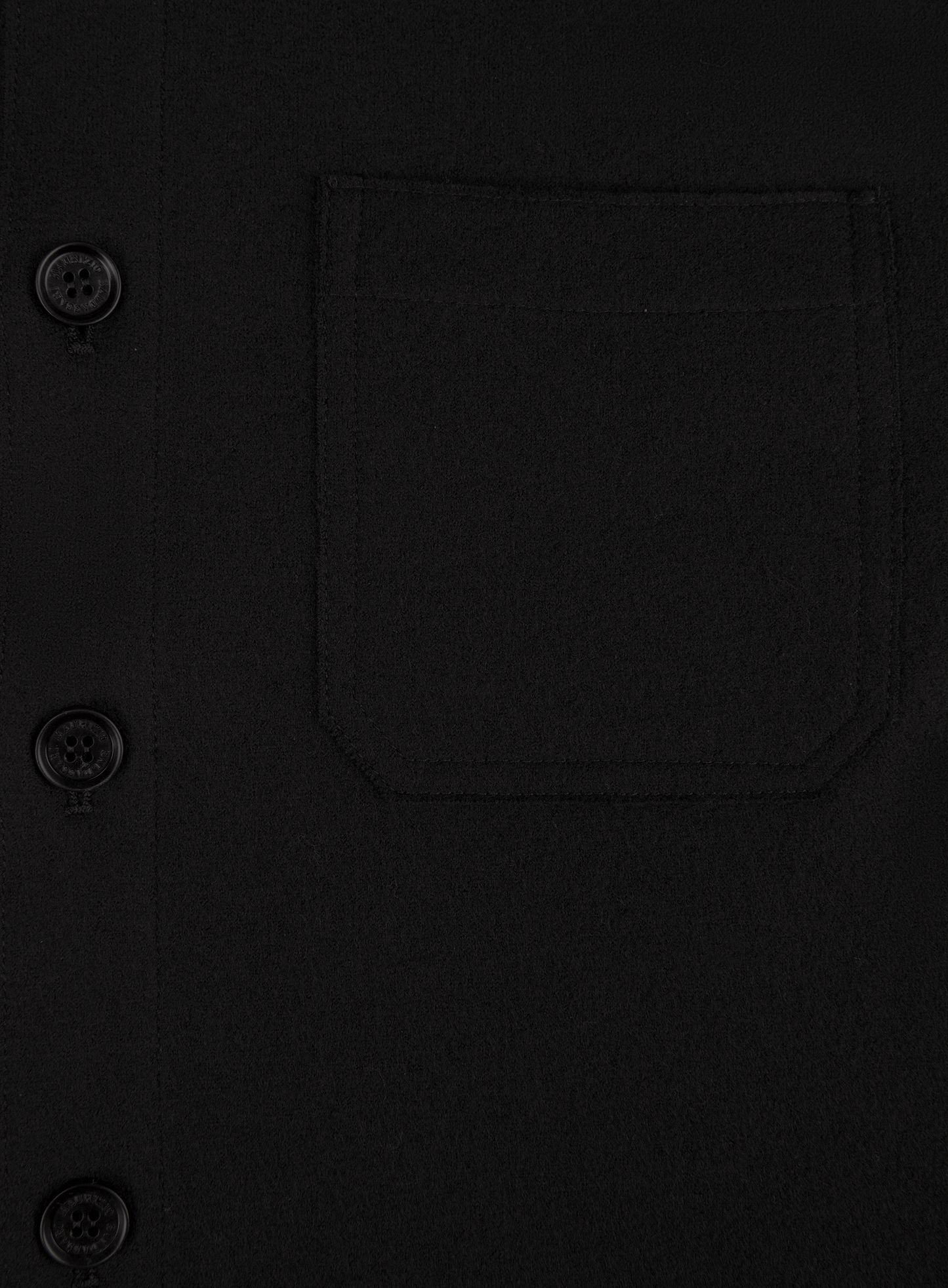 Overshirt van wol en cashmere | FULL_WIDTH | Zwart