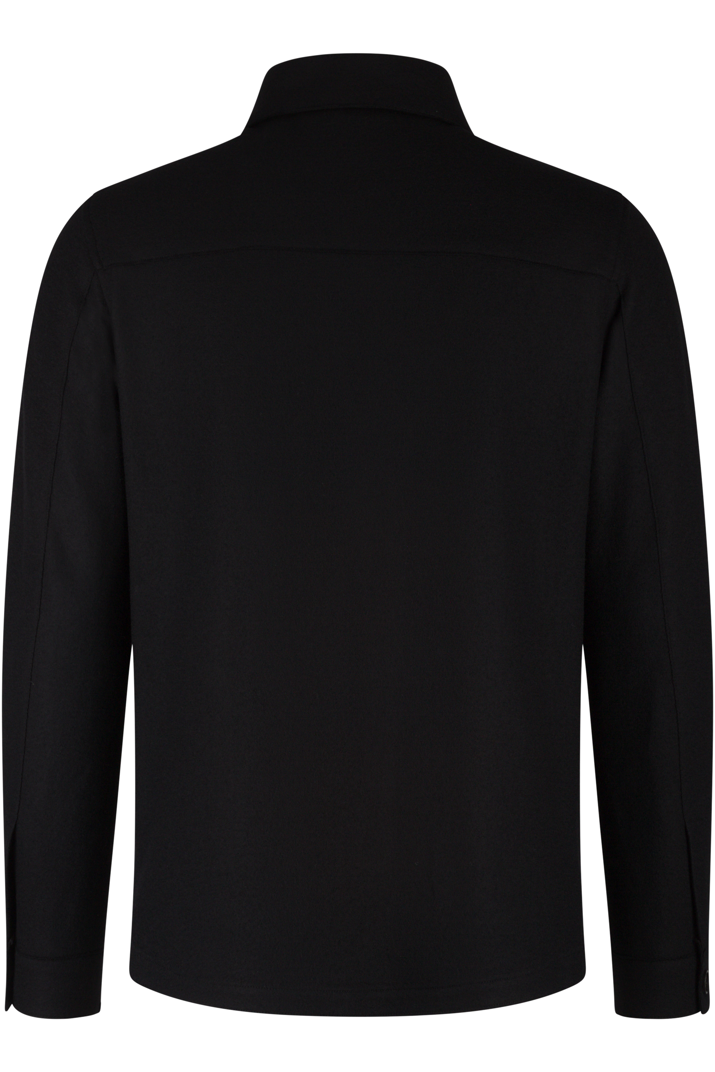 Overshirt van wol en cashmere | Zwart