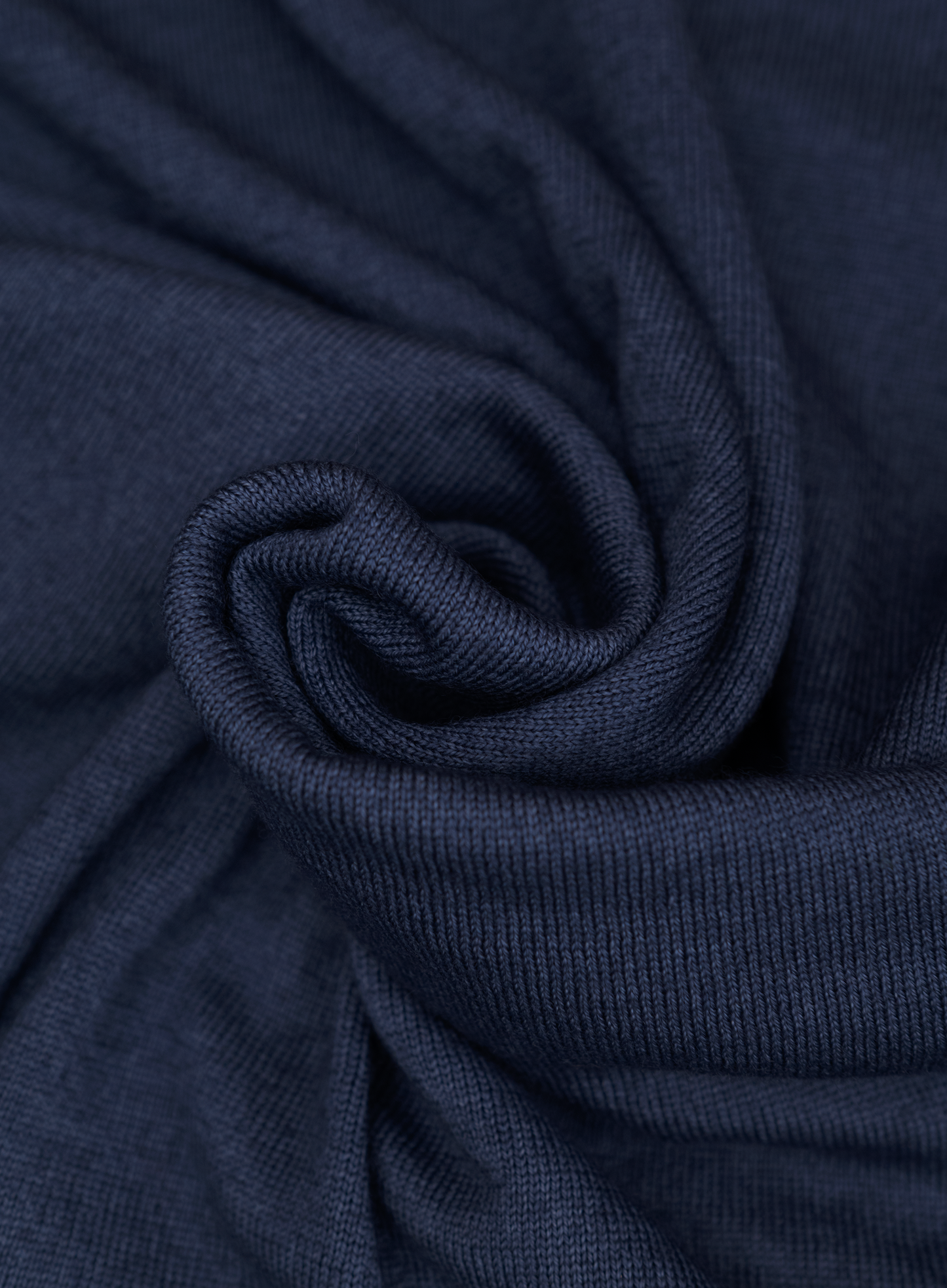 Longsleeve polo van wol | FULL_WIDTH | JEANS BLAUW
