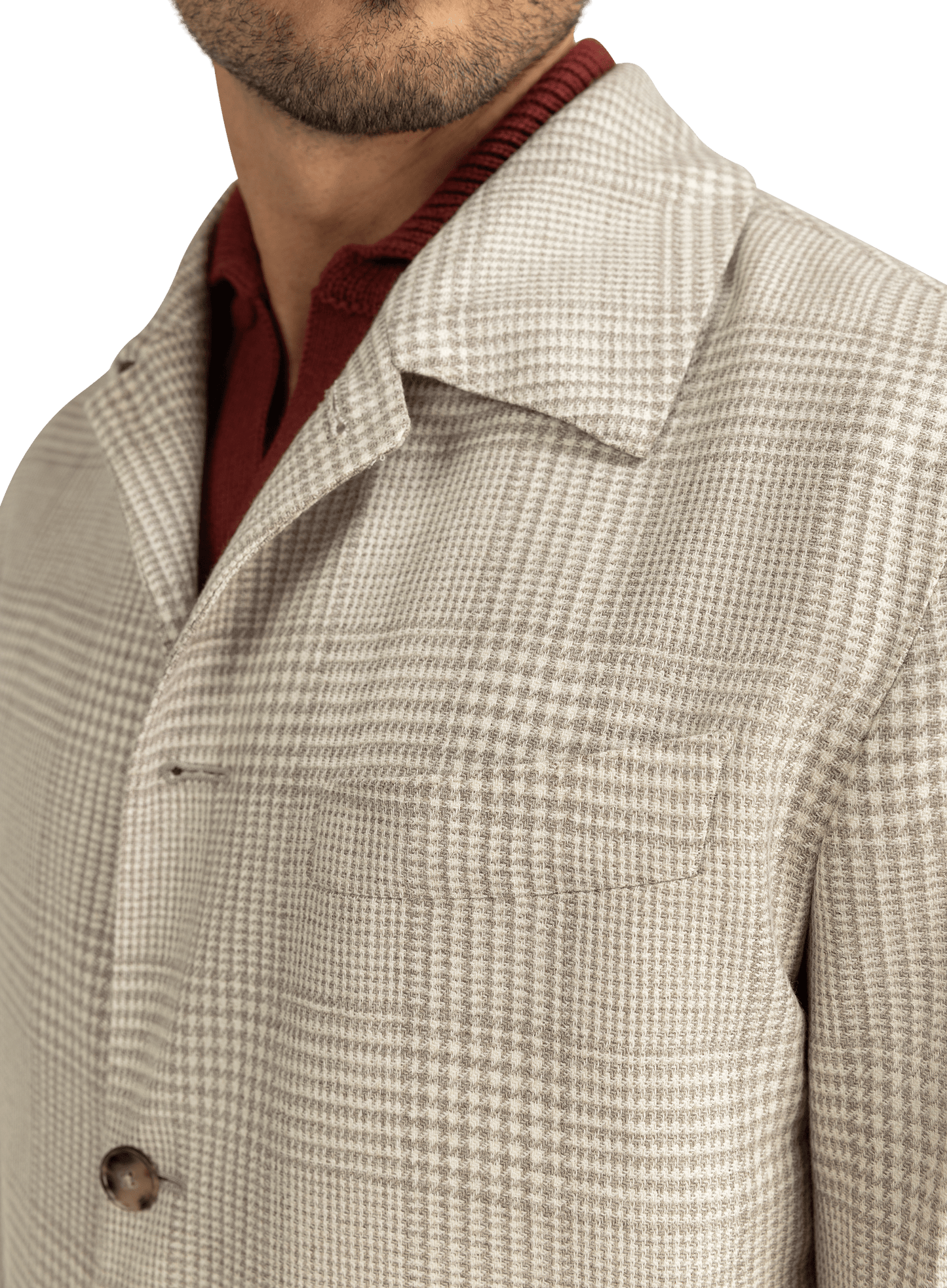 Shirt jacket van wol | FULL_WIDTH | TAUPE BEIGE