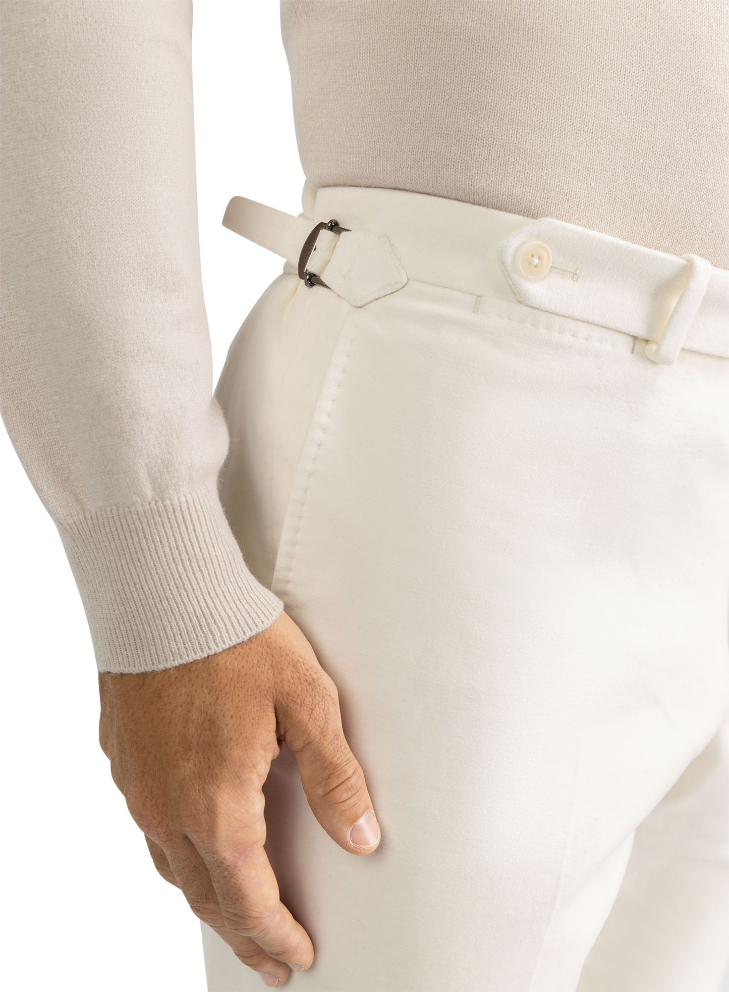 Pantalon van katoen | FULL_WIDTH | Wit
