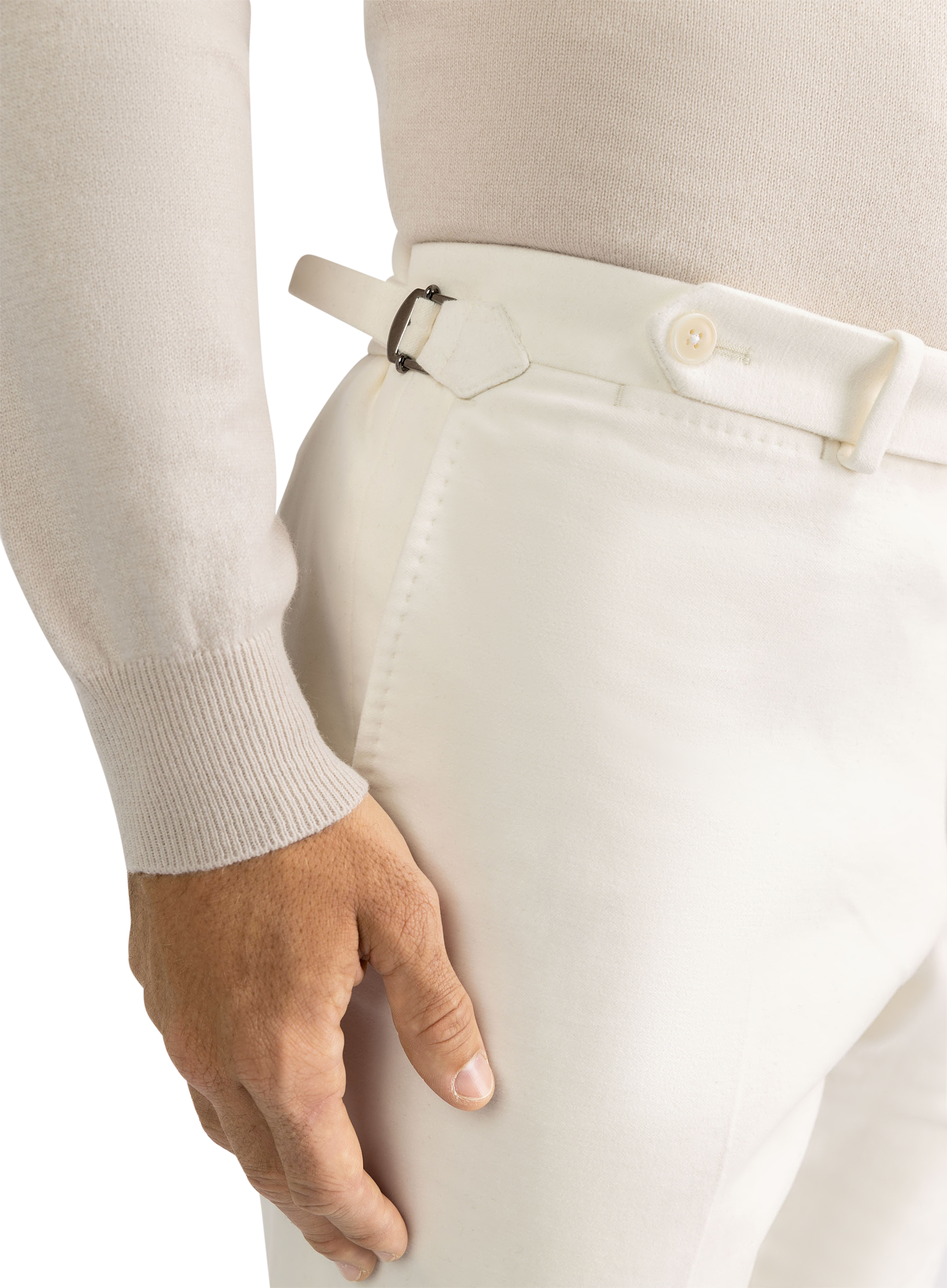 Pantalon van katoen | FULL_WIDTH | Wit