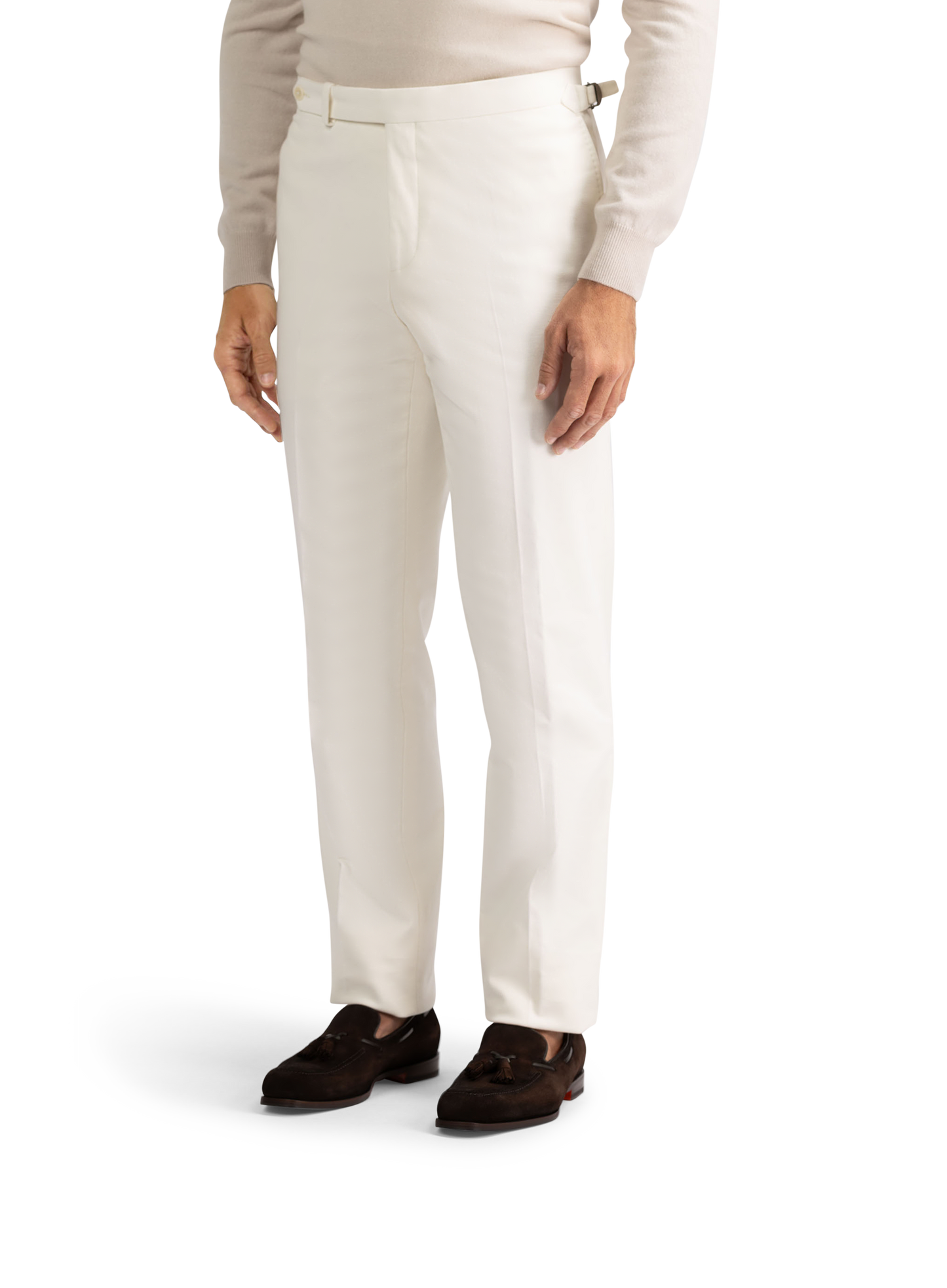 Pantalon van katoen | Wit