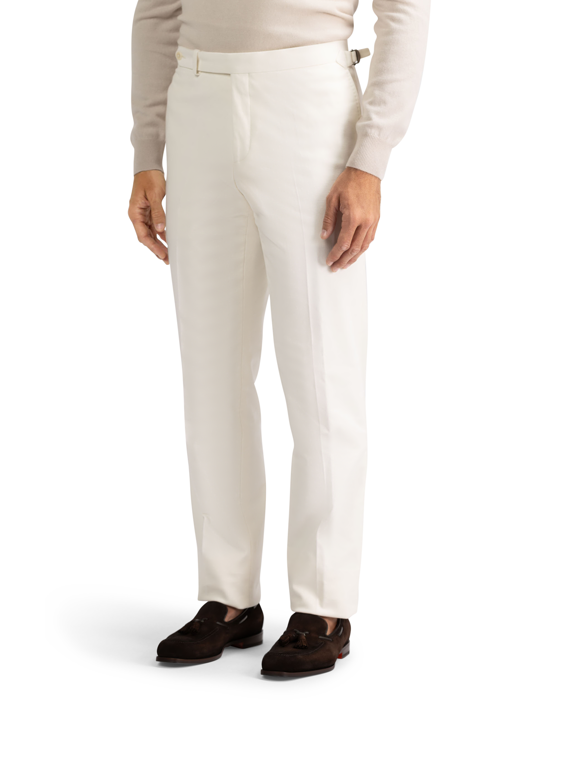 Pantalon van katoen | Wit