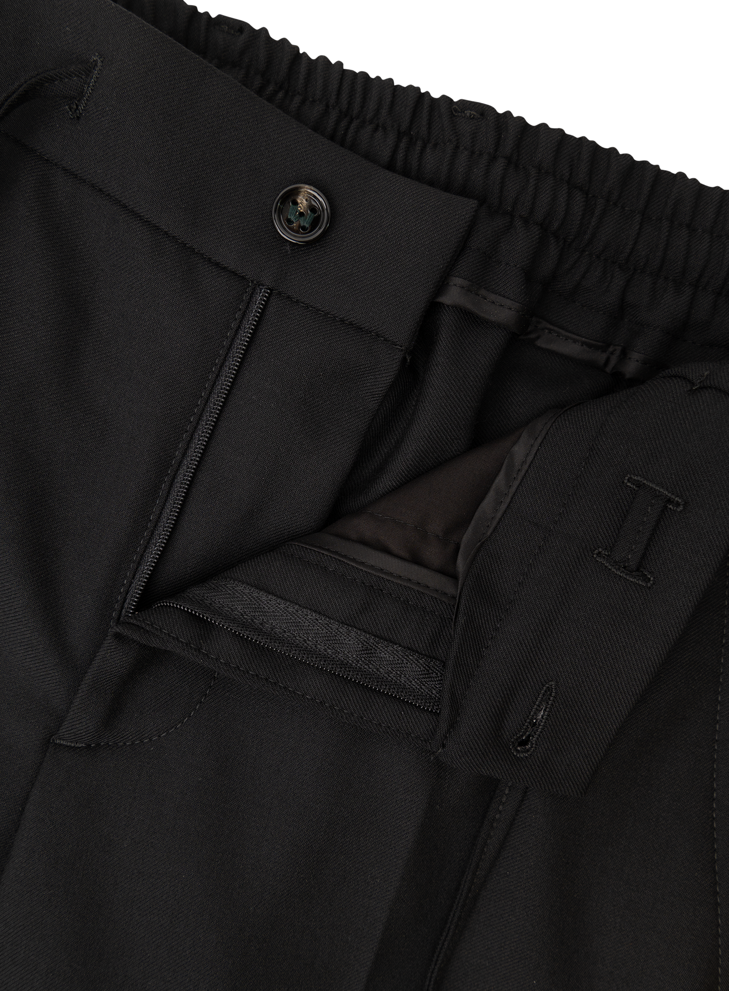 Spiaggia jog pantalon van wol | FULL_WIDTH | Zwart