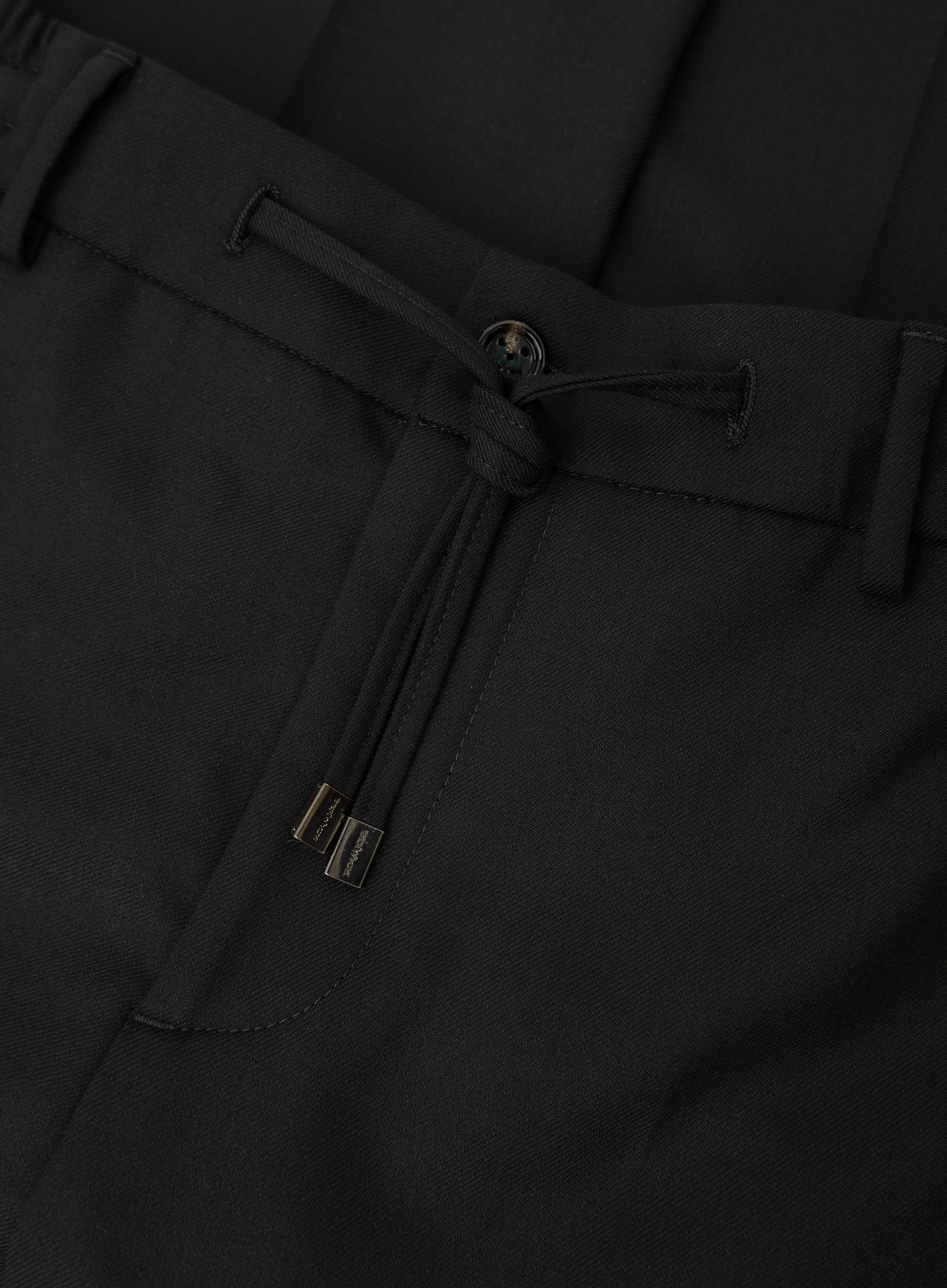 Spiaggia jog pantalon van wol | FULL_WIDTH | Zwart