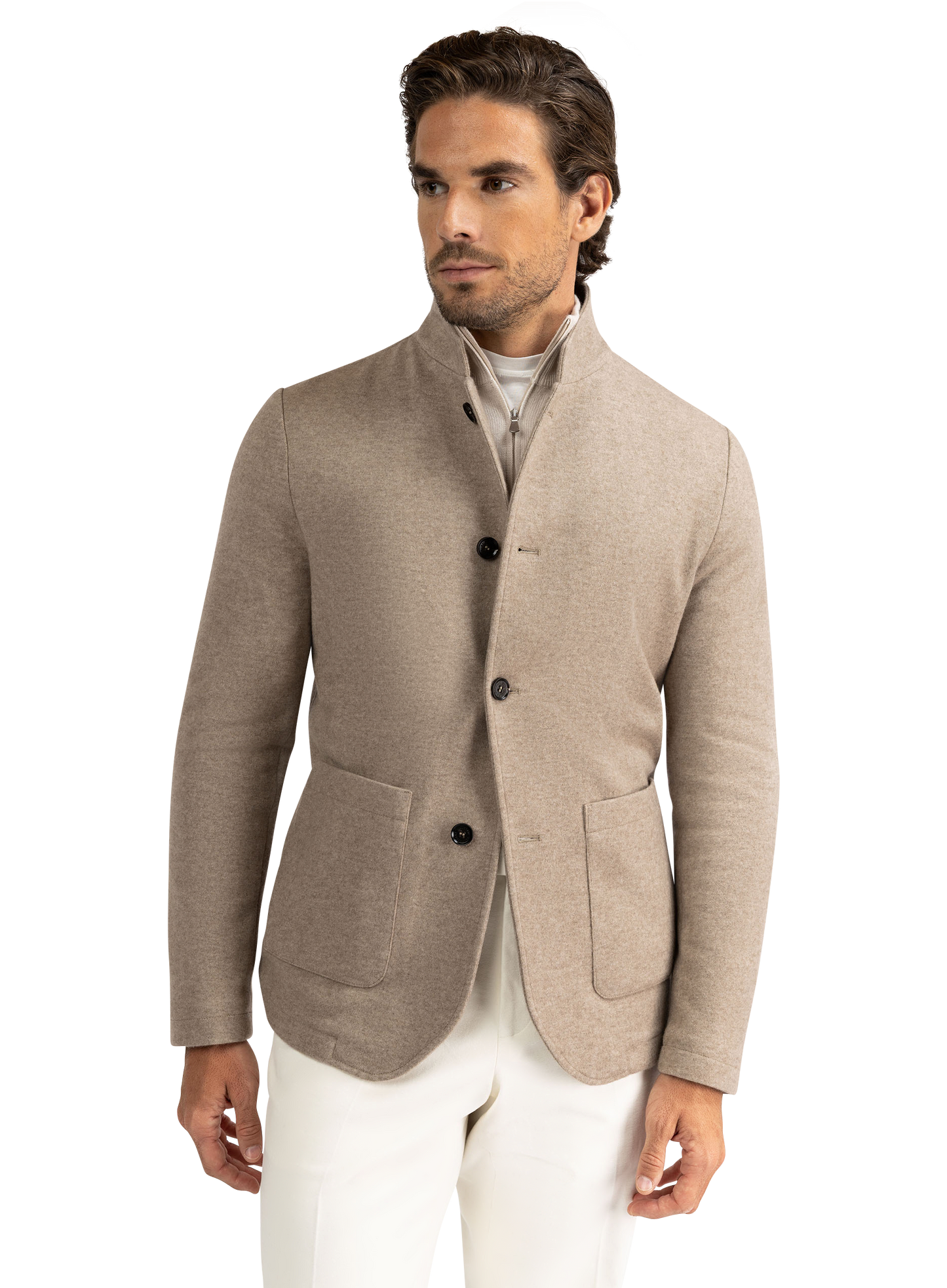 Jas van cashmere | Beige
