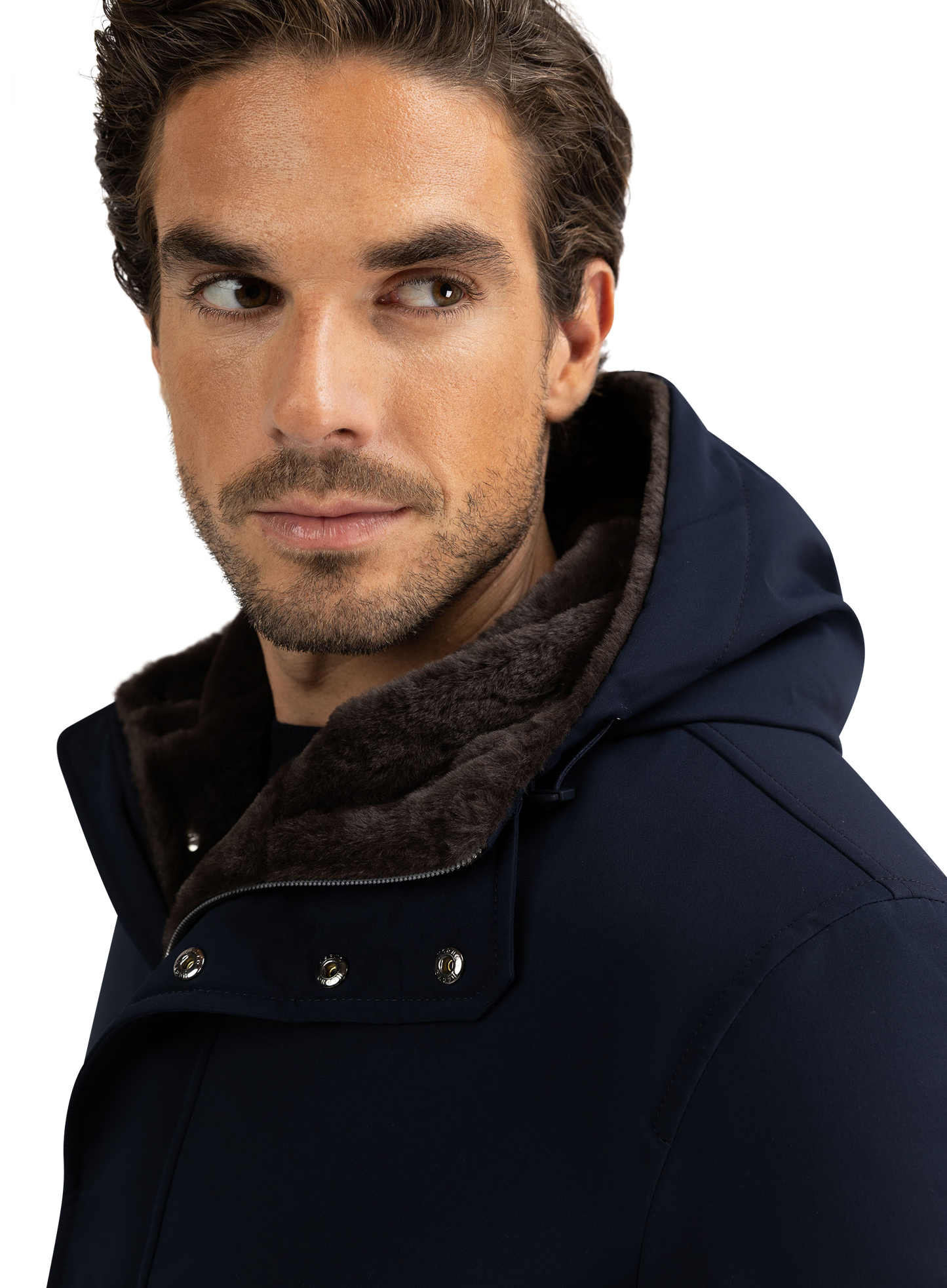 Waterafstotende jas | FULL_WIDTH | BLUE NAVY