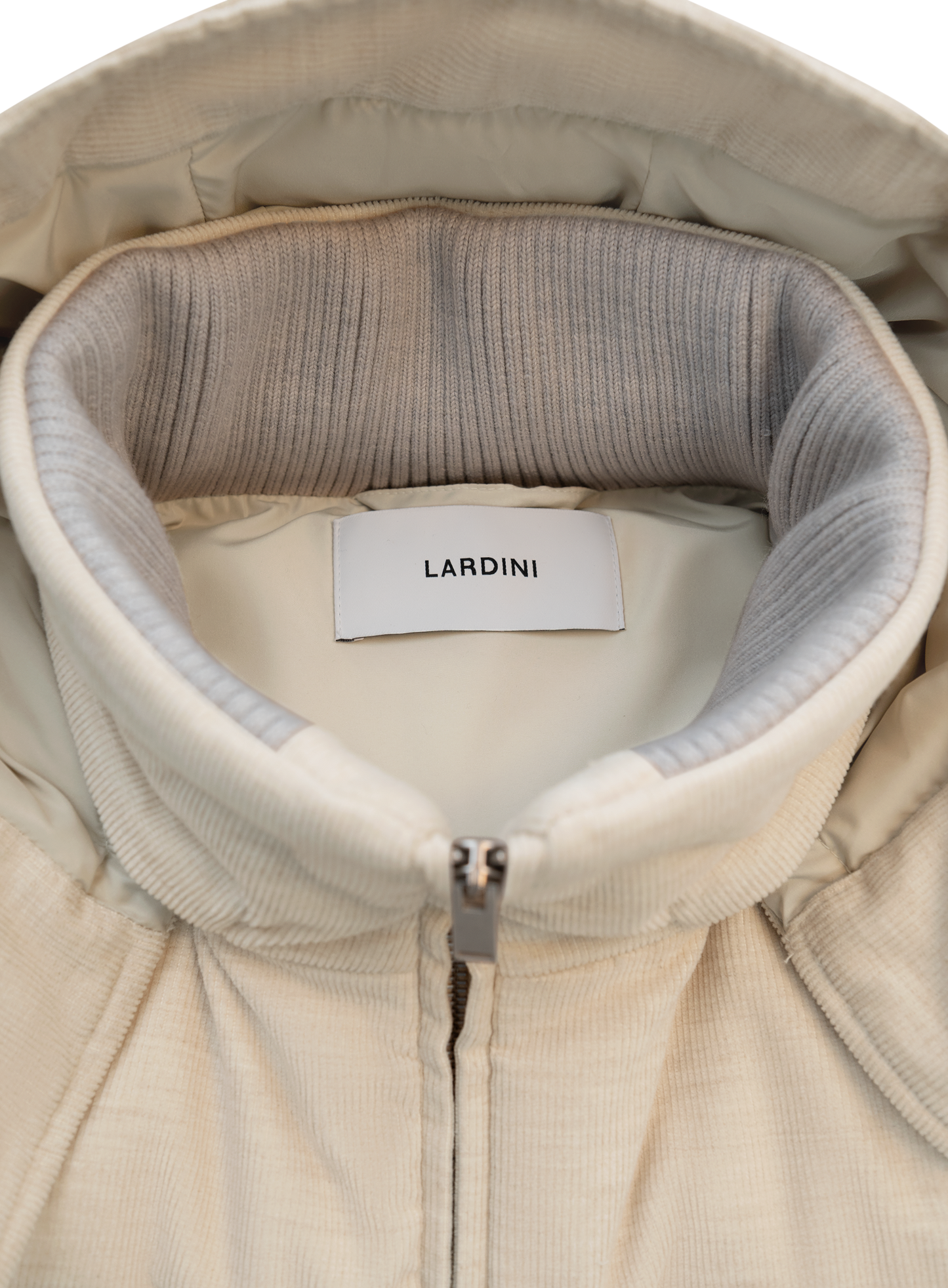 Corduroy jas met capuchon | FULL_WIDTH | Beige