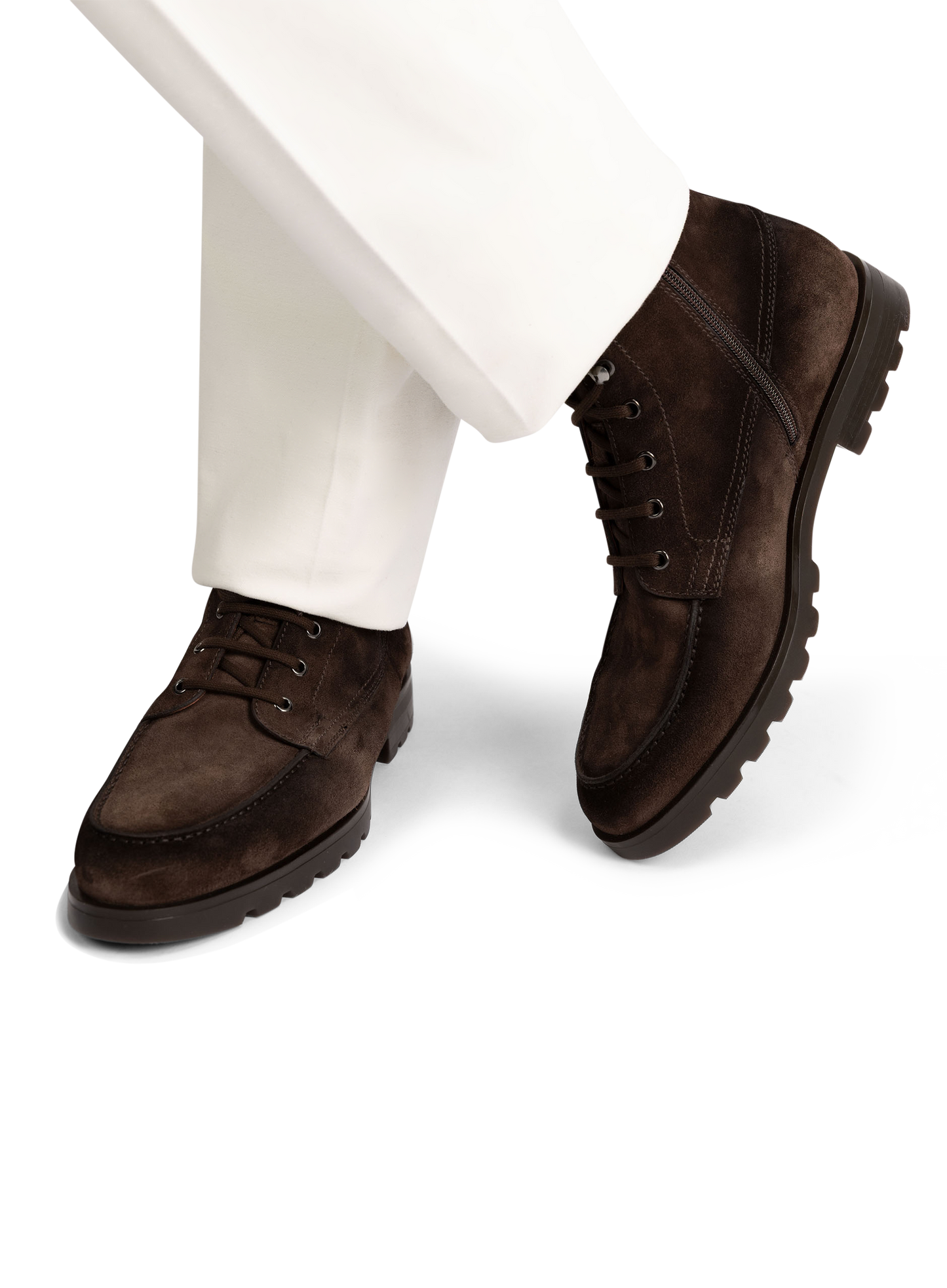 Veterboots van suède | D.Bruin