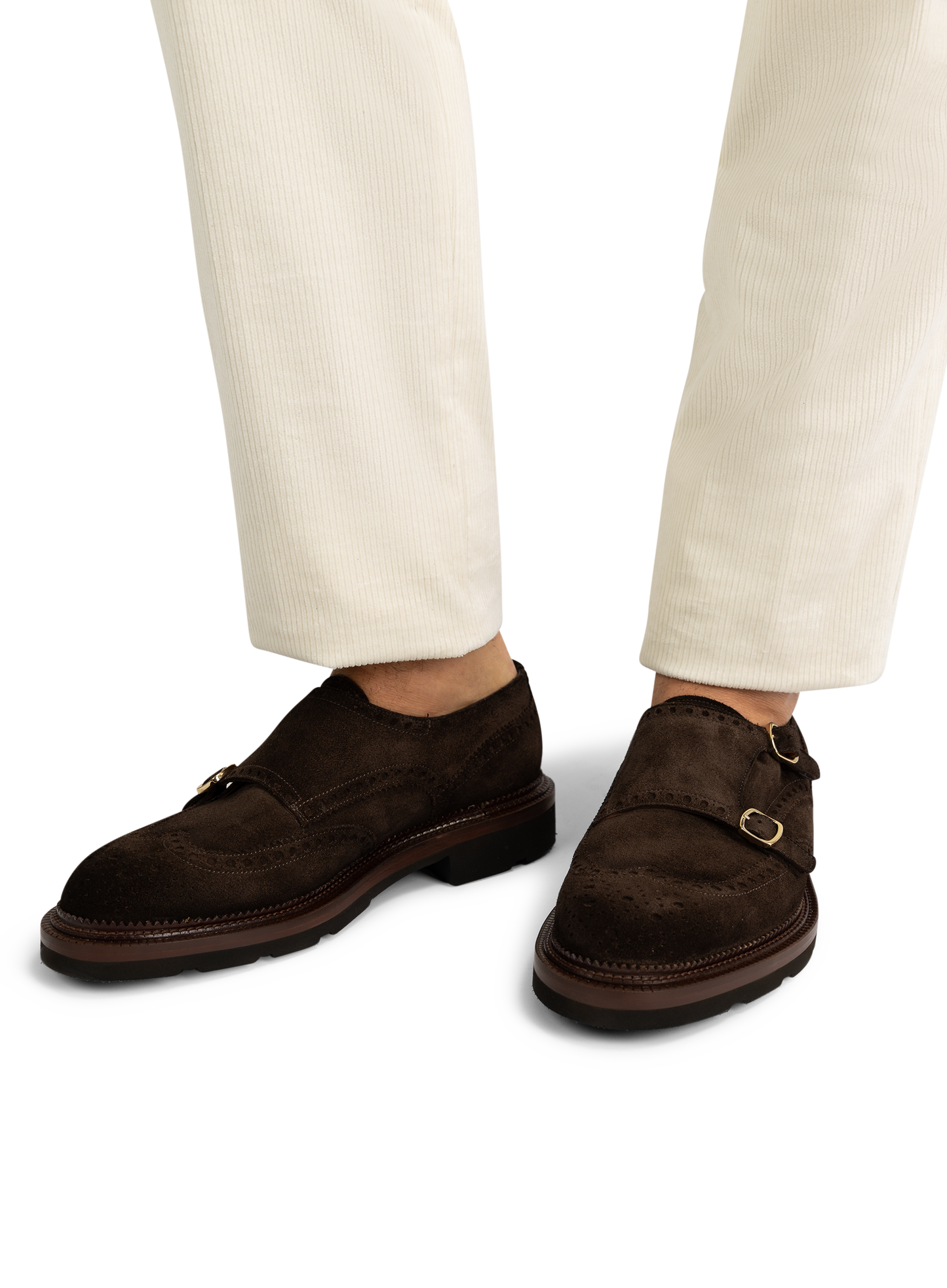 Dubbele gesp brogue-schoen | D.Bruin