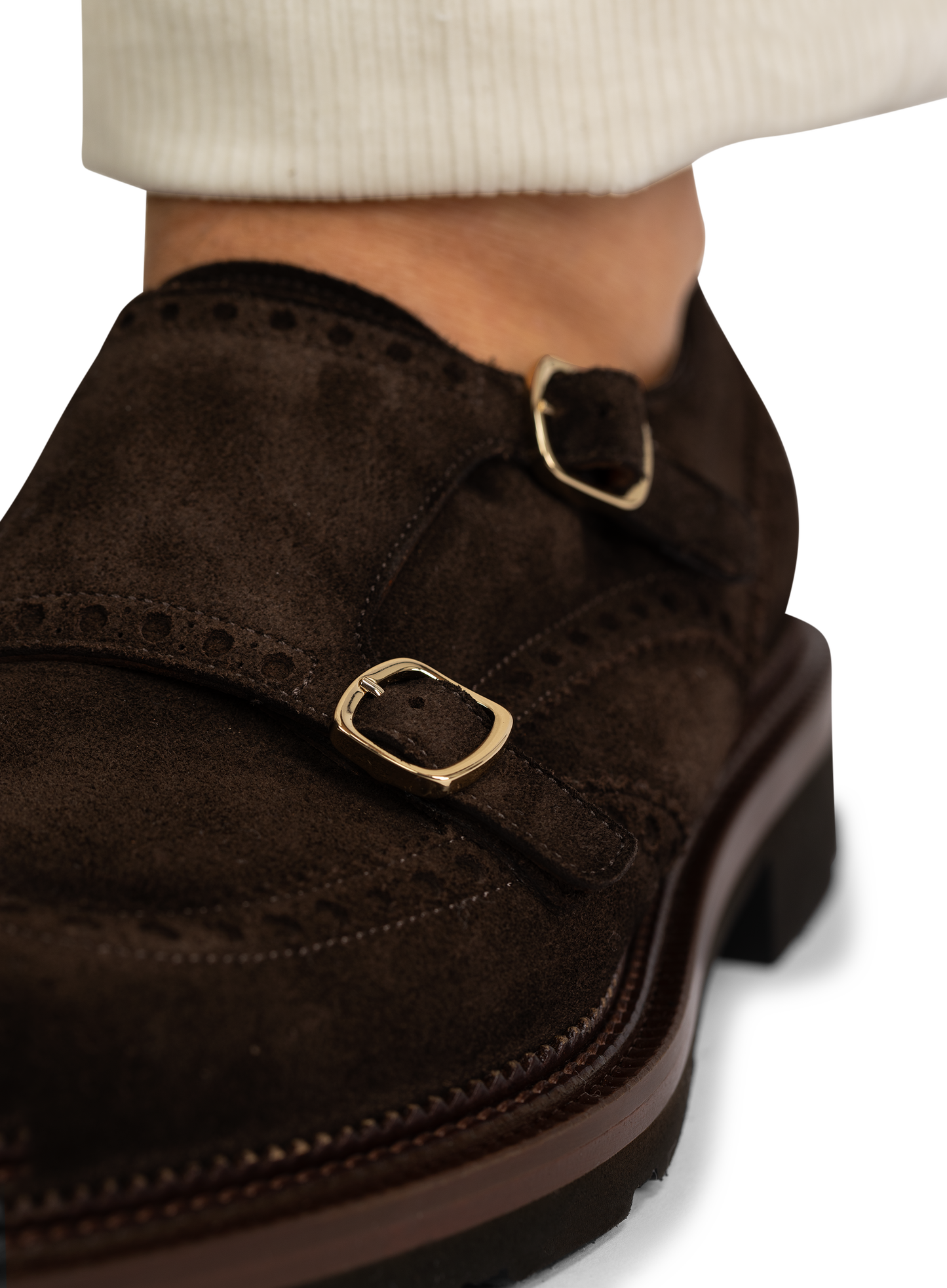 Dubbele gesp brogue-schoen | D.Bruin