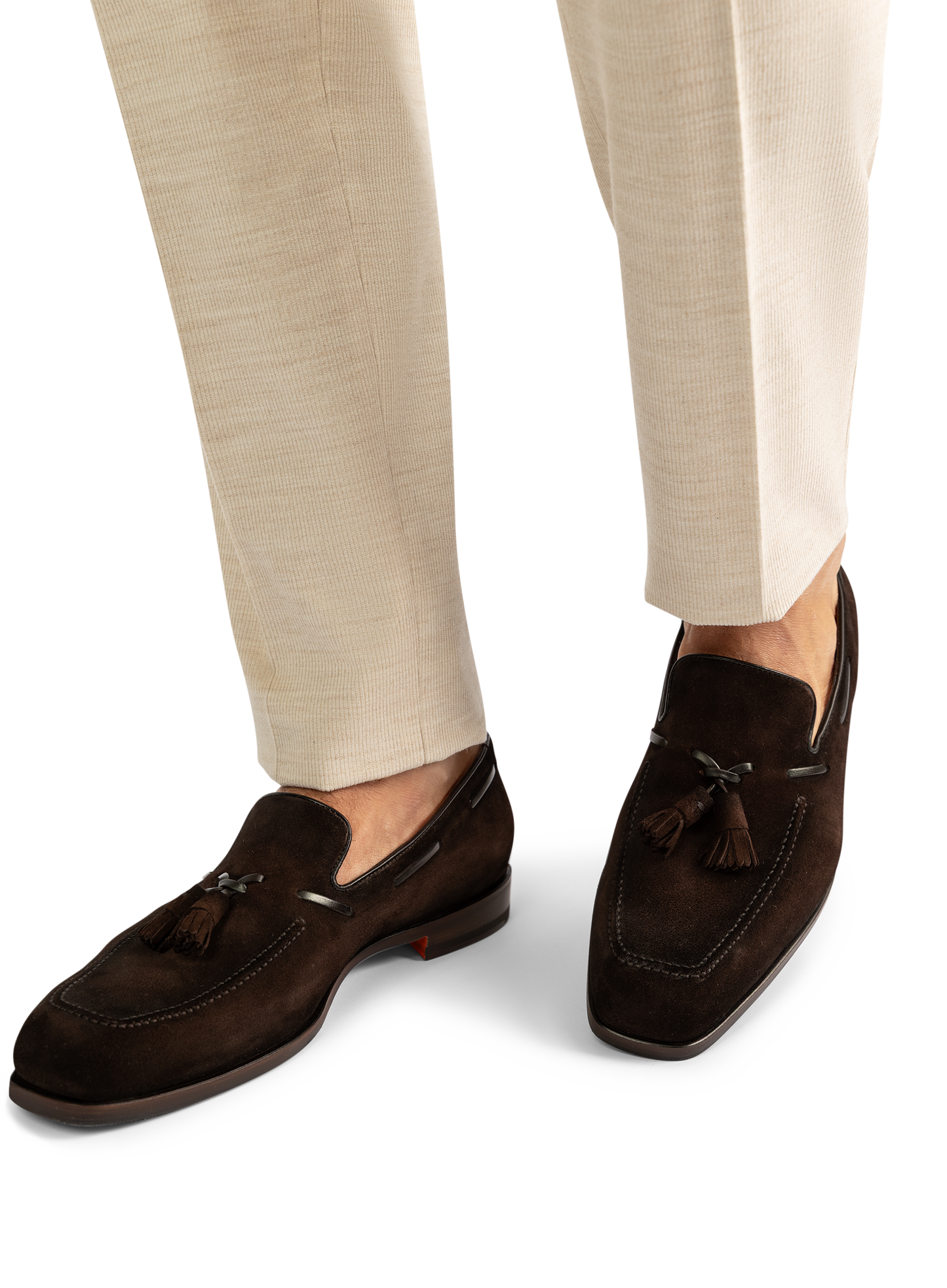 Tassel loafers van suède | D.Bruin