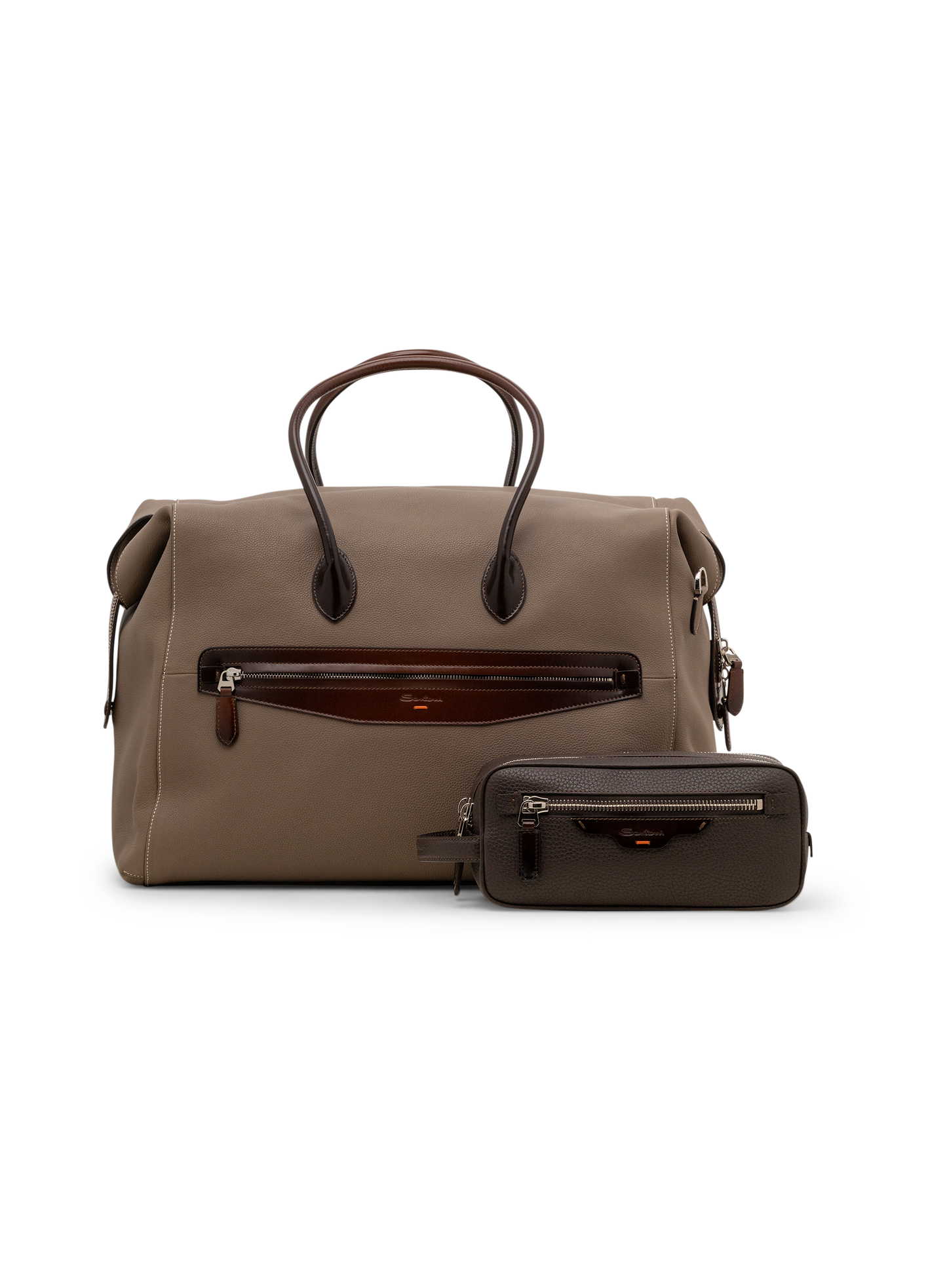 Weekendtas van leer | FULL_WIDTH | TAUPE