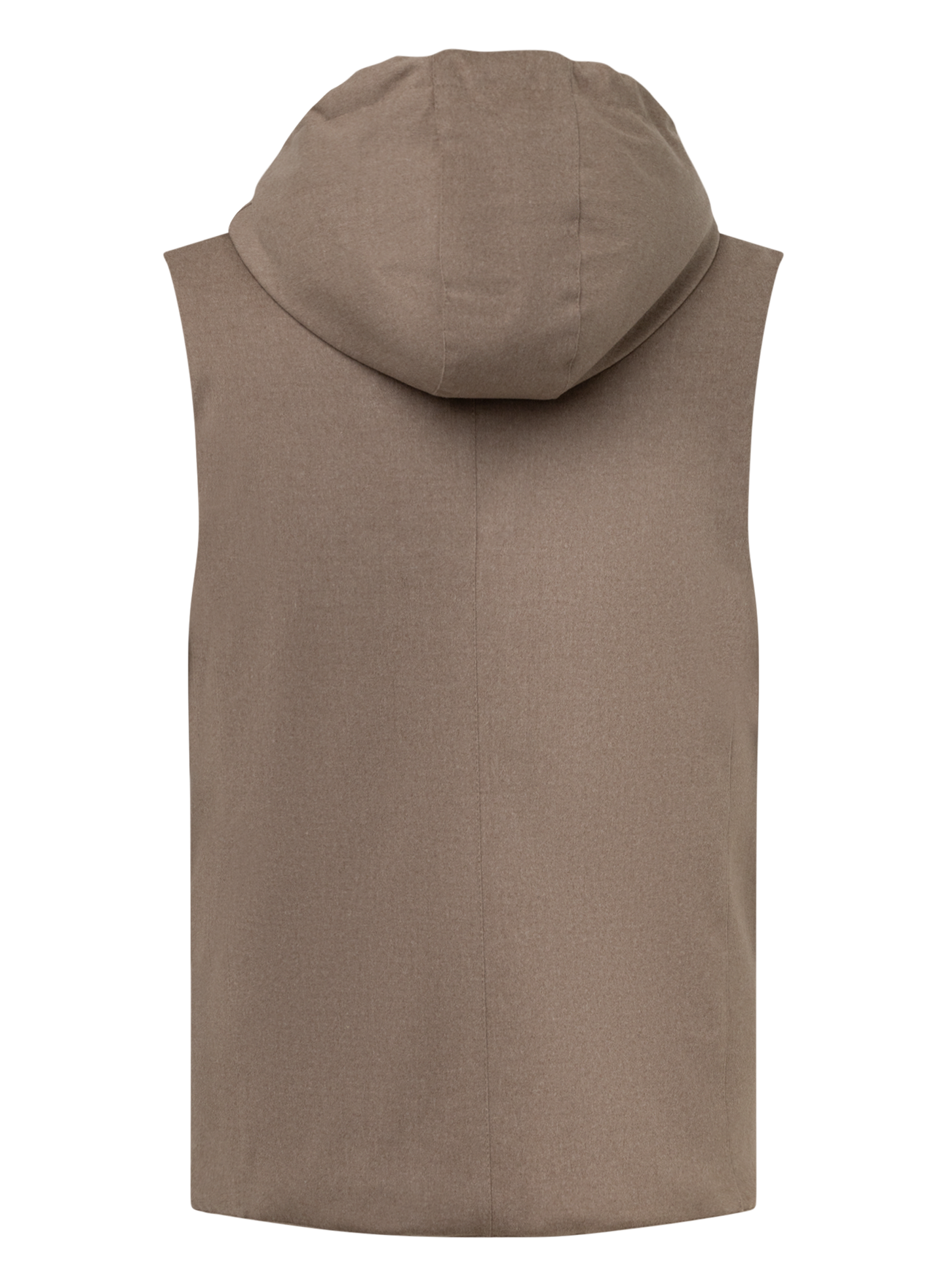Bodywarmer van wol | TAUPE