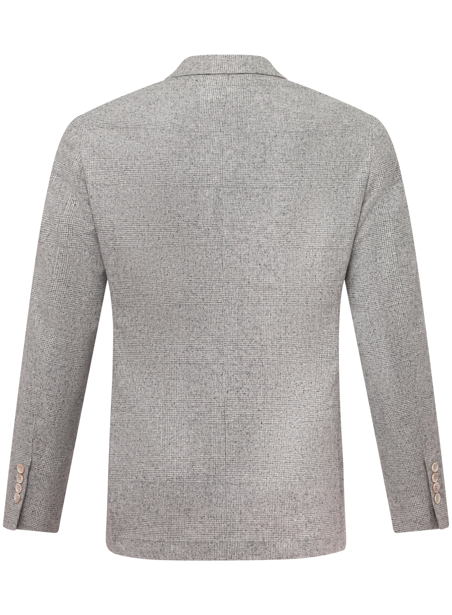 Glenchek jasje van zijde, wol en cashmere | Grijs
