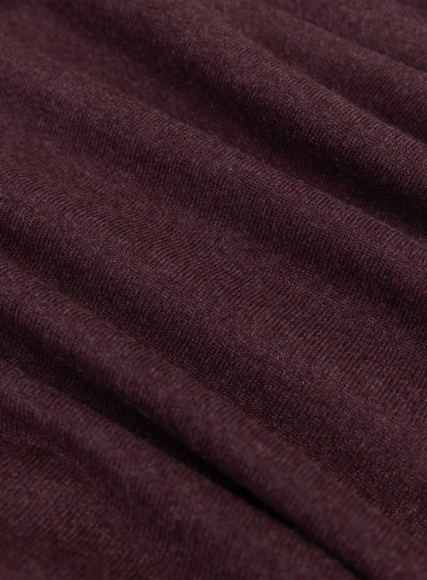 Buttonless polo van cashmere | FULL_WIDTH | DARK BORDEAUX