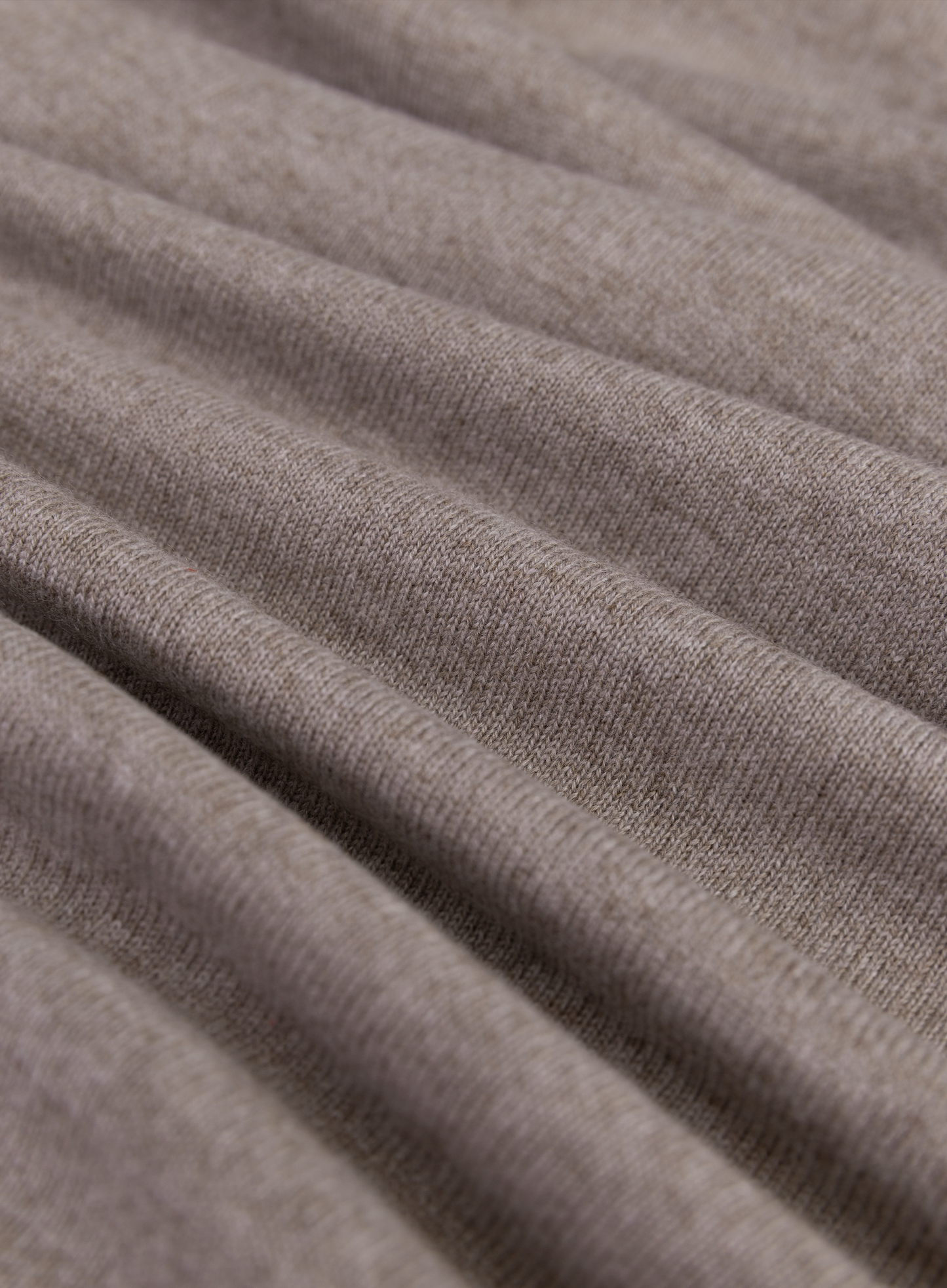 Buttonless polo van cashmere | FULL_WIDTH | TAUPE