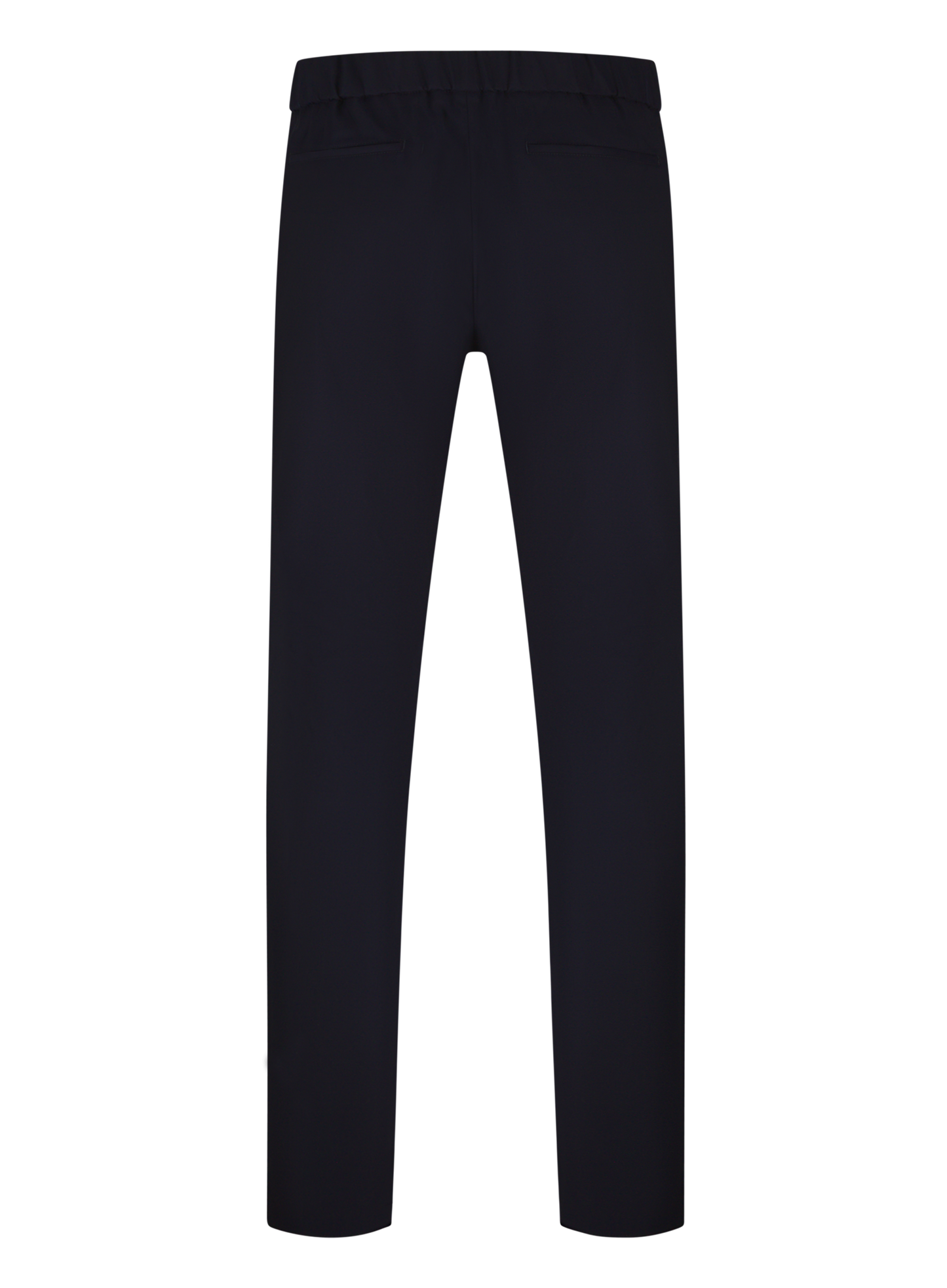 Pantalon van virgin wol en zijde | BLUE NAVY