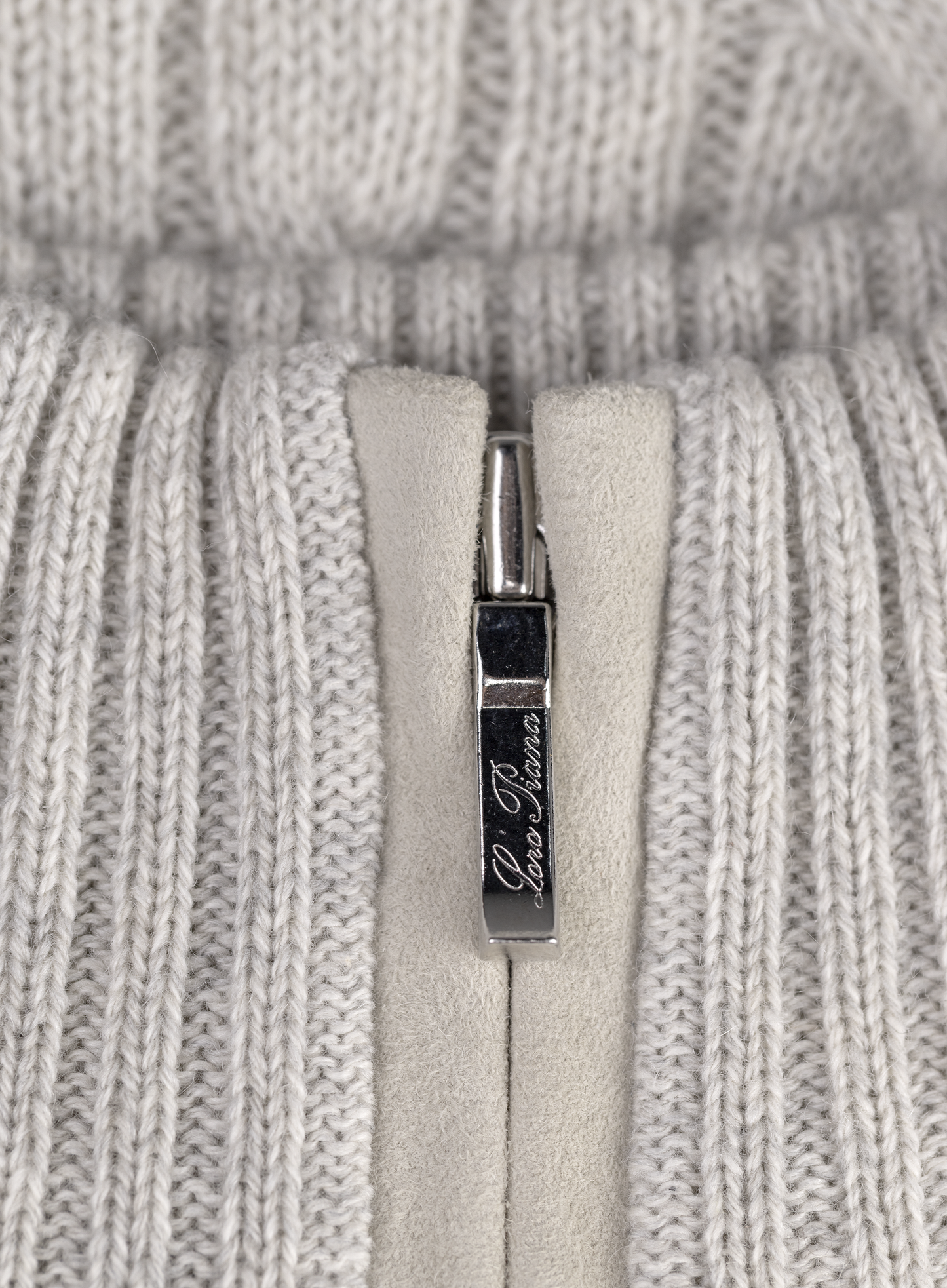 Cashmere half-zip sweater | FULL_WIDTH | L.Grijs