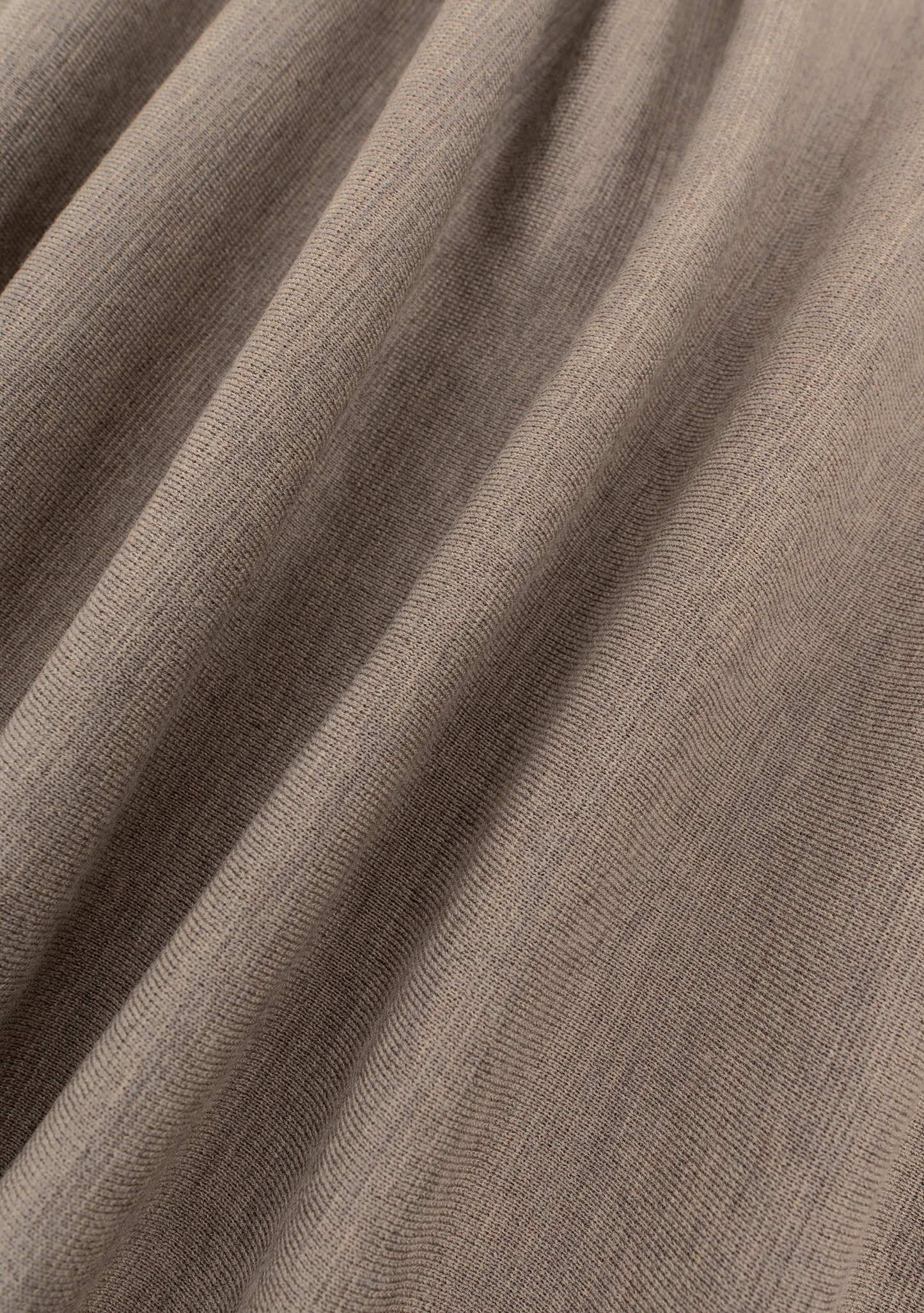 Buttonless polo van virgin wol | FULL_WIDTH | TAUPE