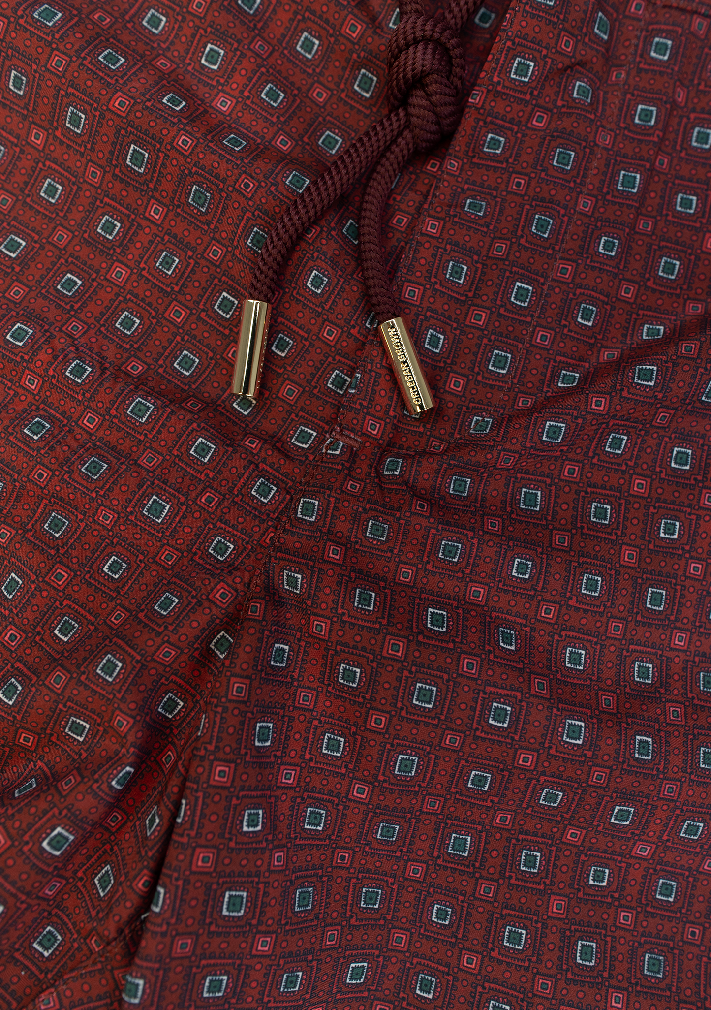 Bulldog zwembroek met print | FULL_WIDTH | DARK BORDEAUX