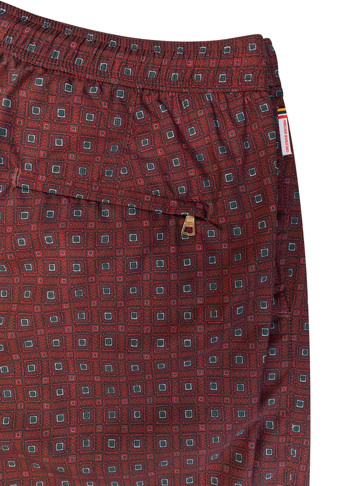 Bulldog zwembroek met print | FULL_WIDTH | DARK BORDEAUX