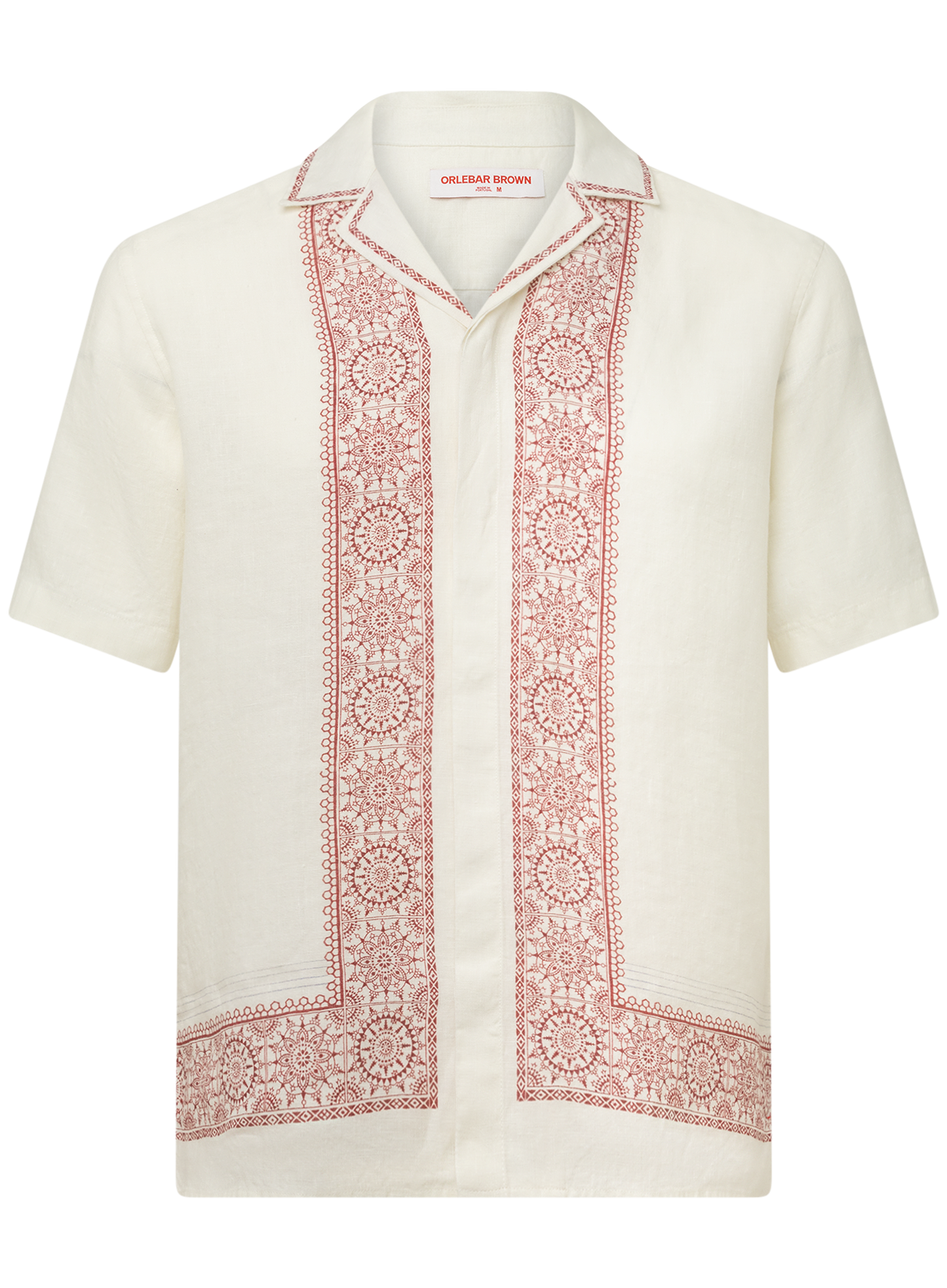 Maitan shirt van linnen |DARK BORDEAUX