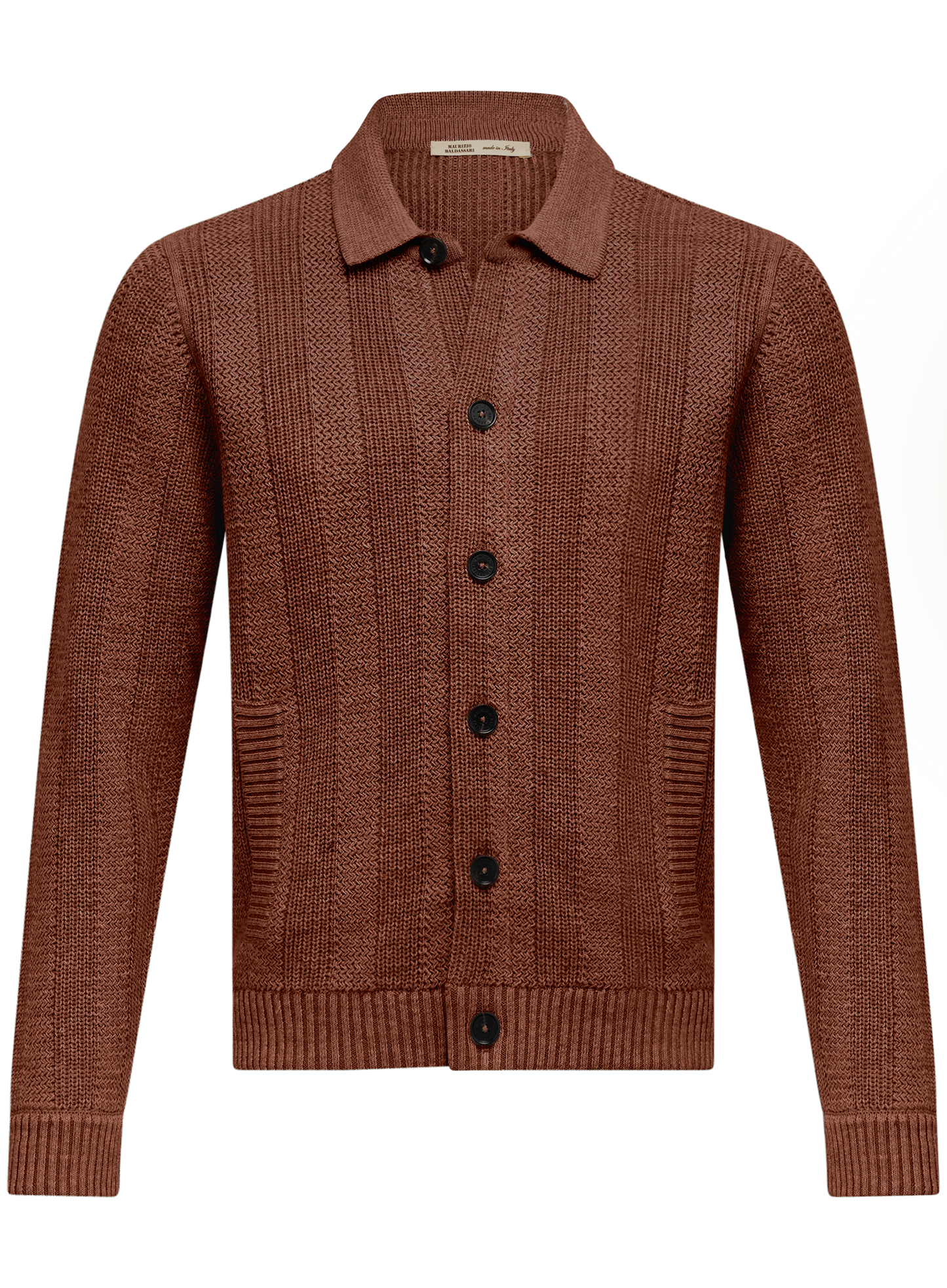 Gebreid vest | Roest