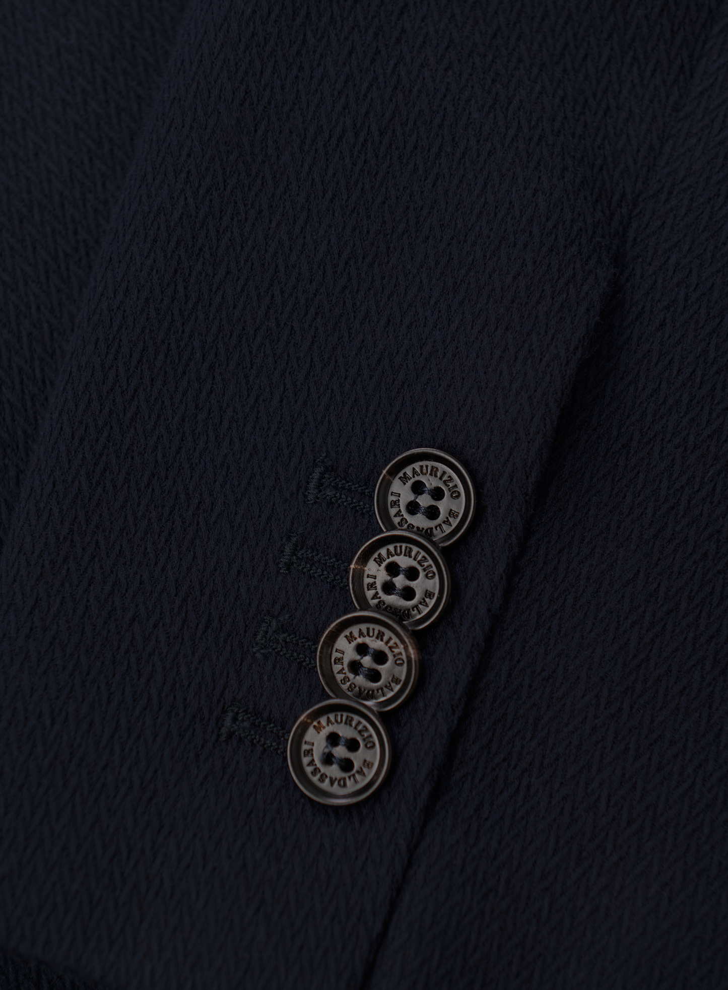 Colbert van katoen en cashmere | FULL_WIDTH | BLUE NAVY