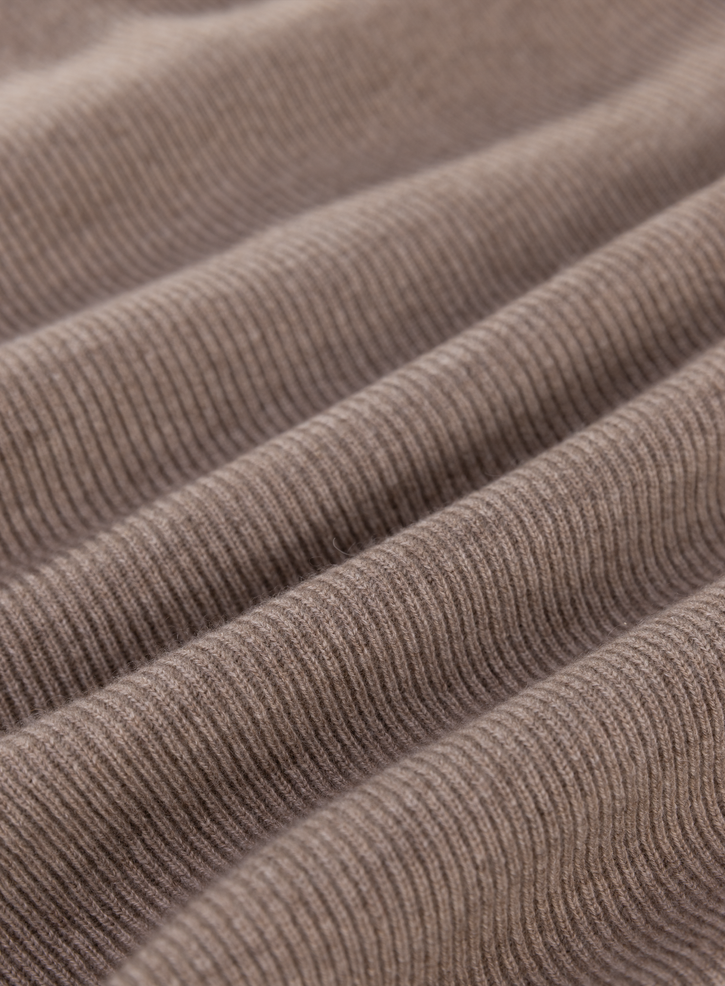 Geribde polo van cashmere | FULL_WIDTH | TAUPE