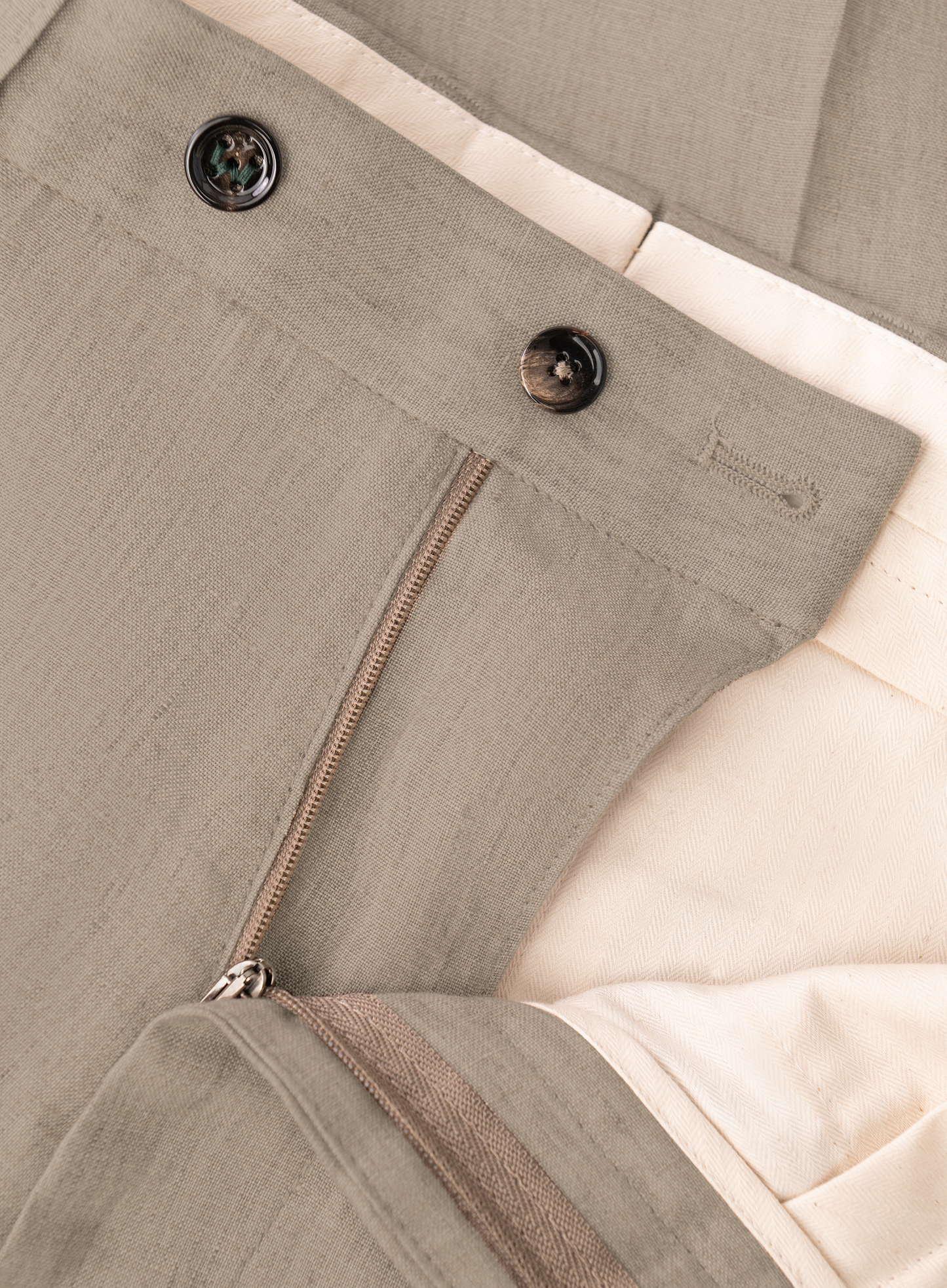Linnen broek | Licht Bruin