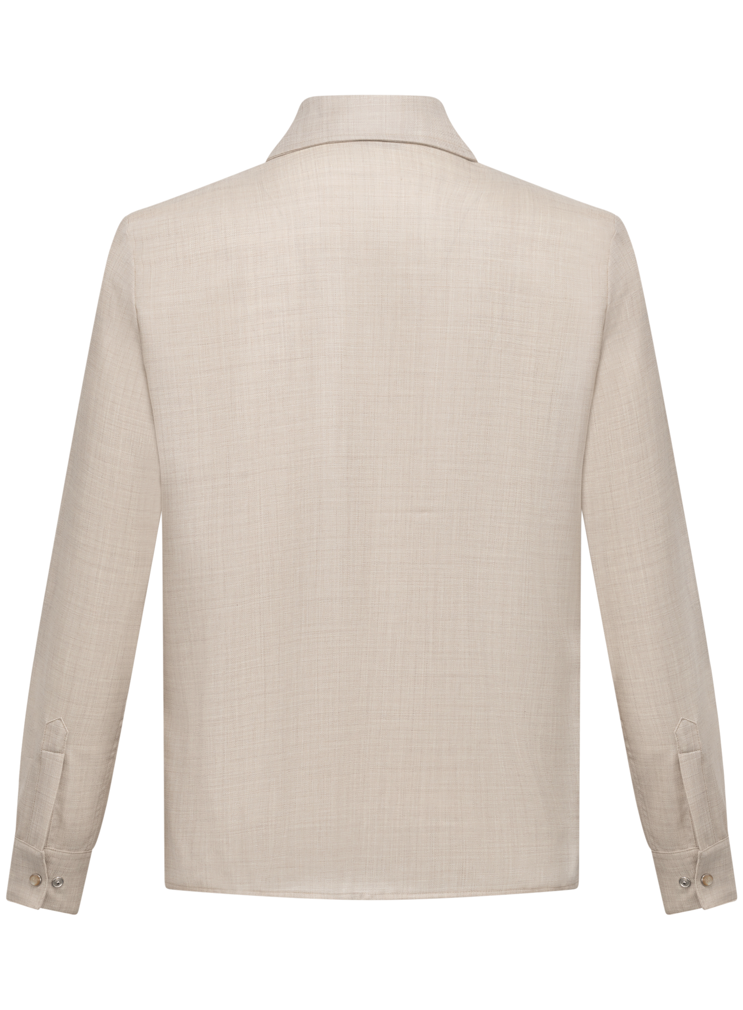 Overshirt van scheerwol | FULL_WIDTH | Beige