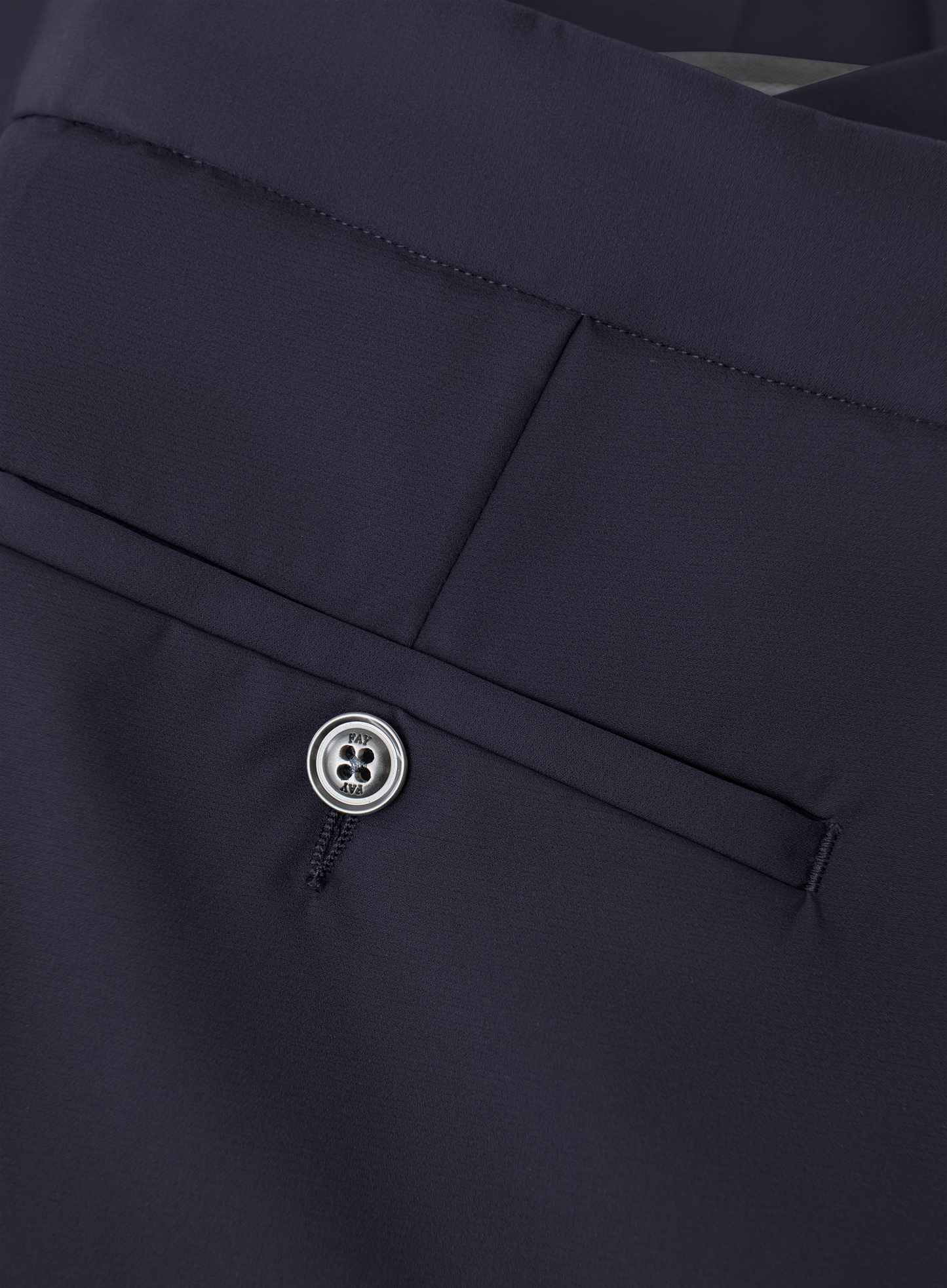 Broek met stretch | BLUE NAVY