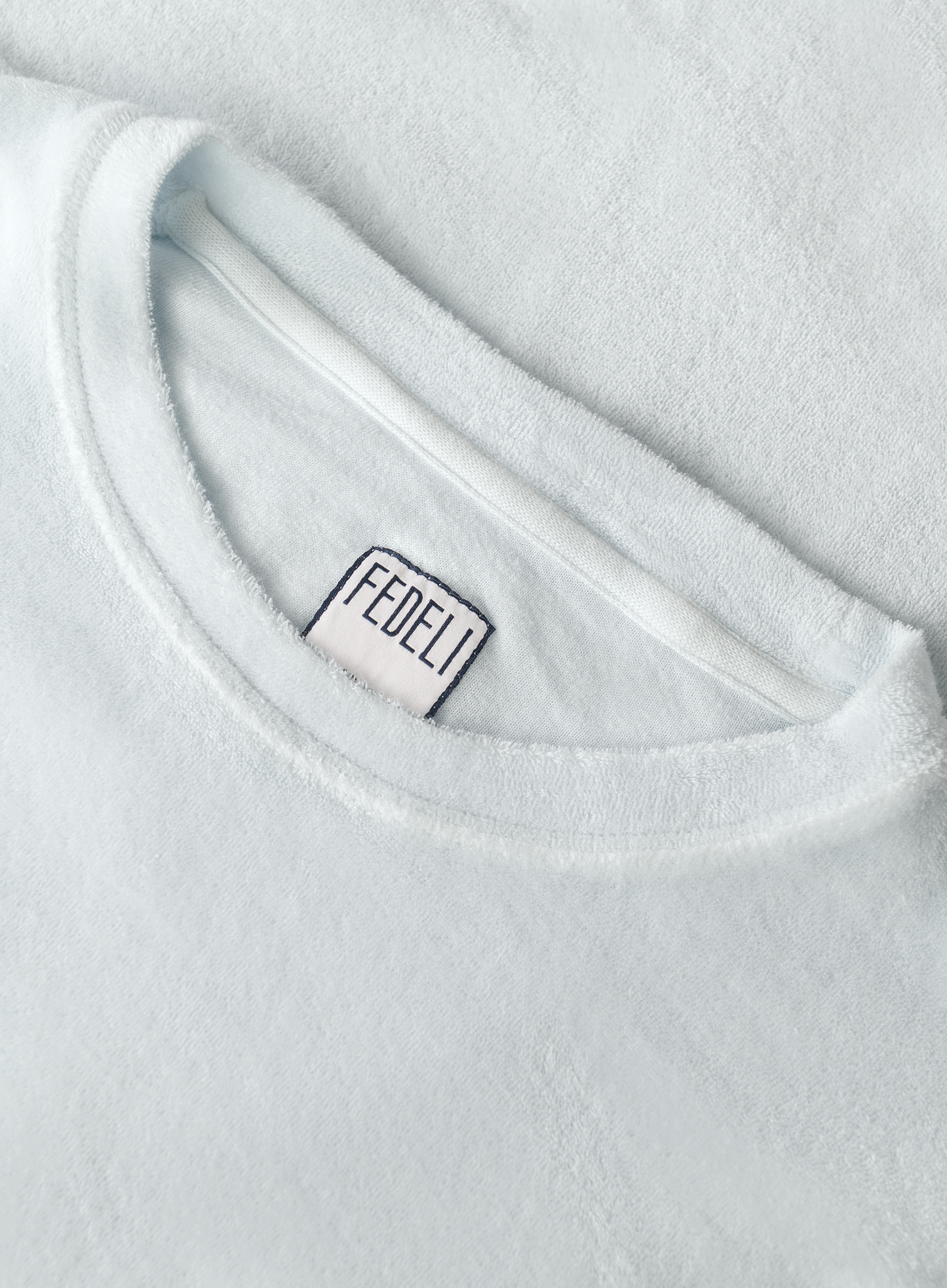 T-shirt van badstof | L.Blauw