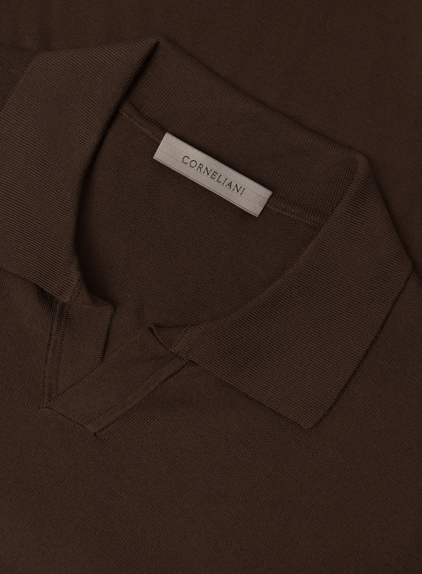 Zijden buttonless polo | FULL_WIDTH | D.Bruin