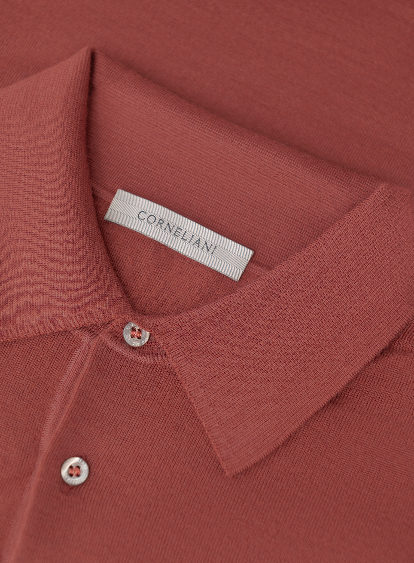 Polo van scheerwol | Rood