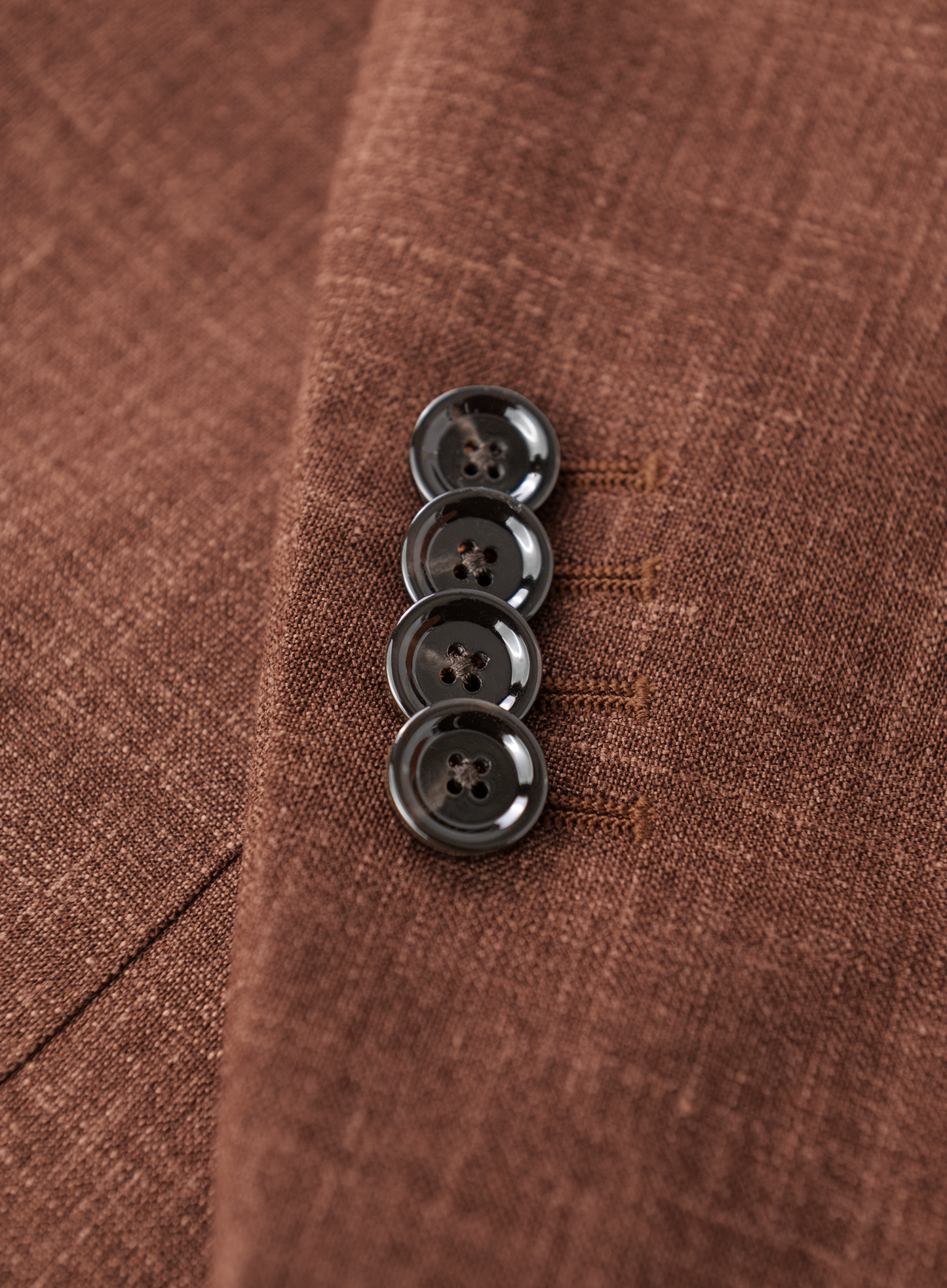 Jasje van wol, zijde en linnen | Bruin