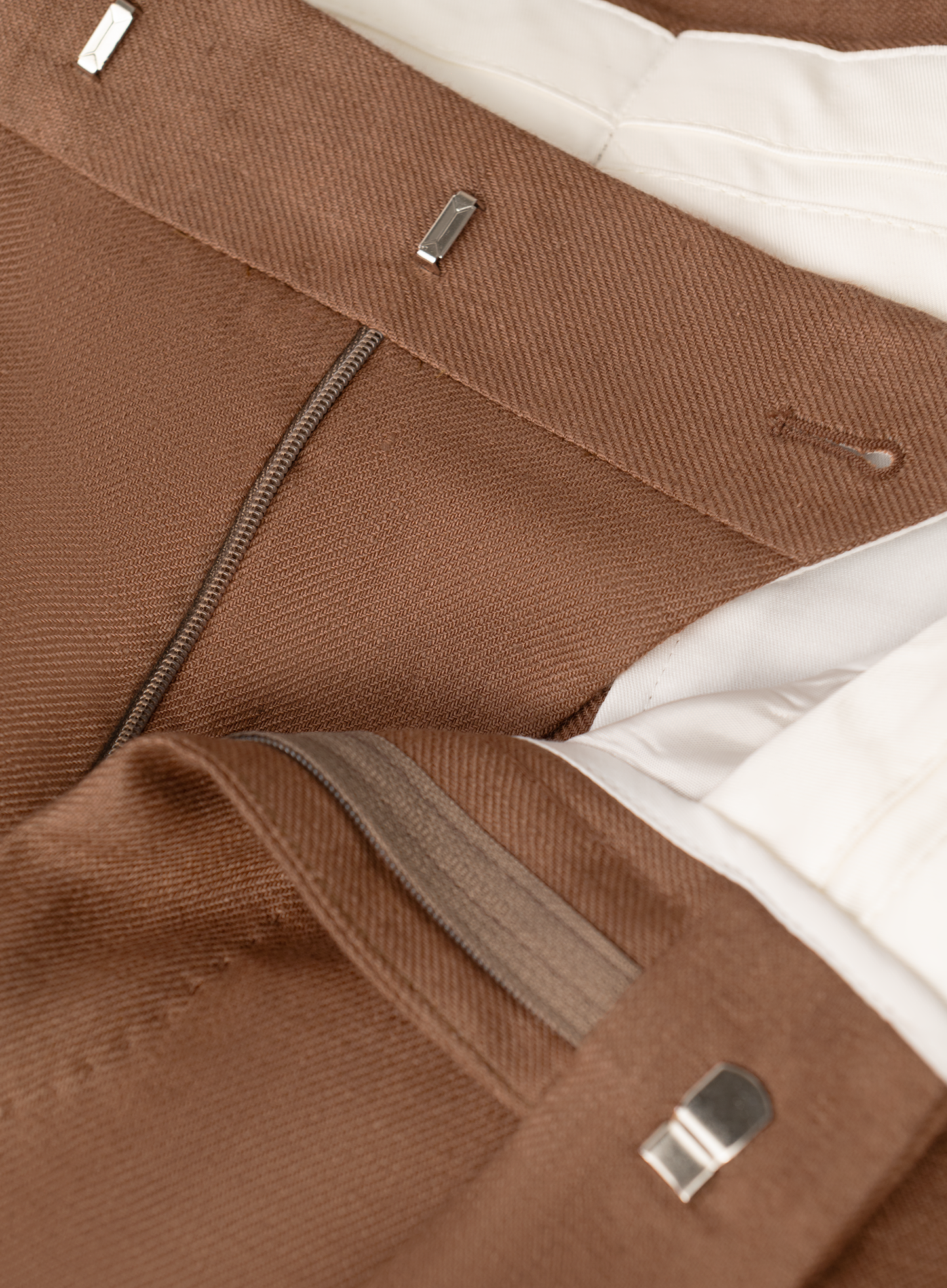 Linnen pantalon | Bruin