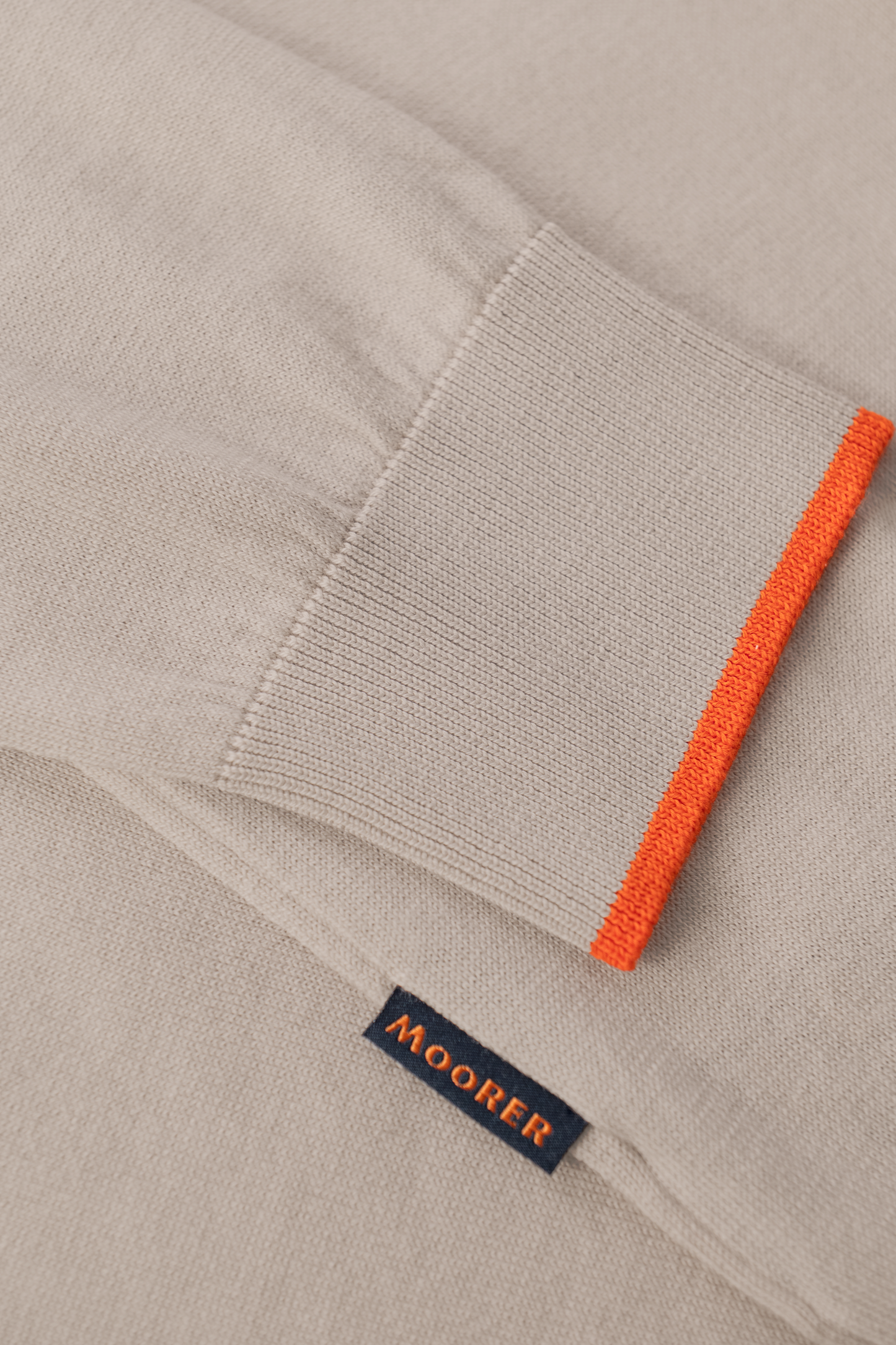 Half-zip trui van zijde en katoen | FULL_WIDTH | Beige