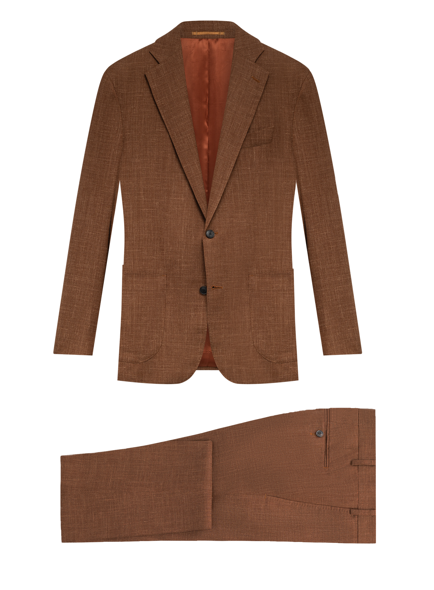 Pak van wol, zijde en linnen | Bruin