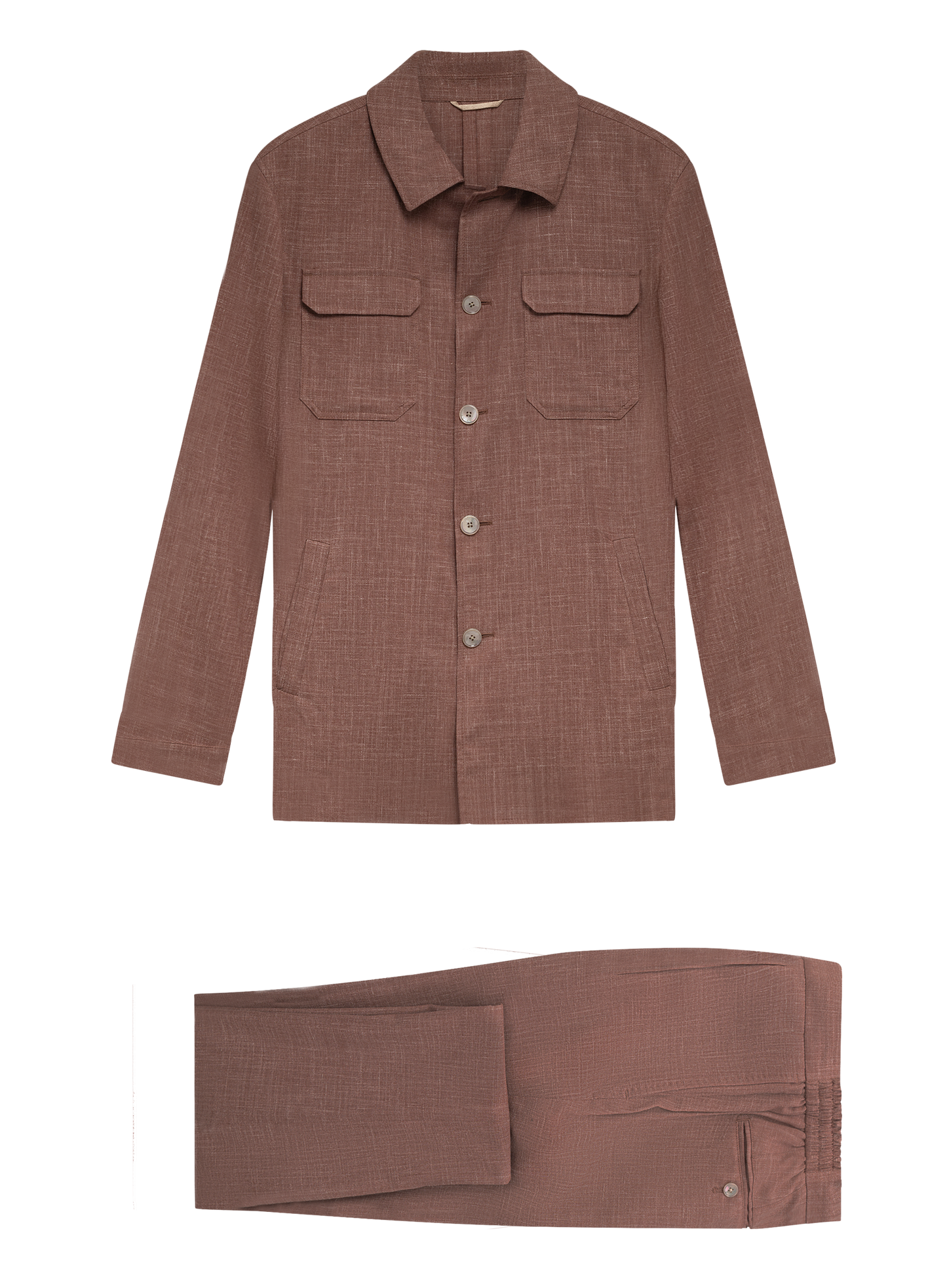 Pak met shirt jacket | OUD ROZE