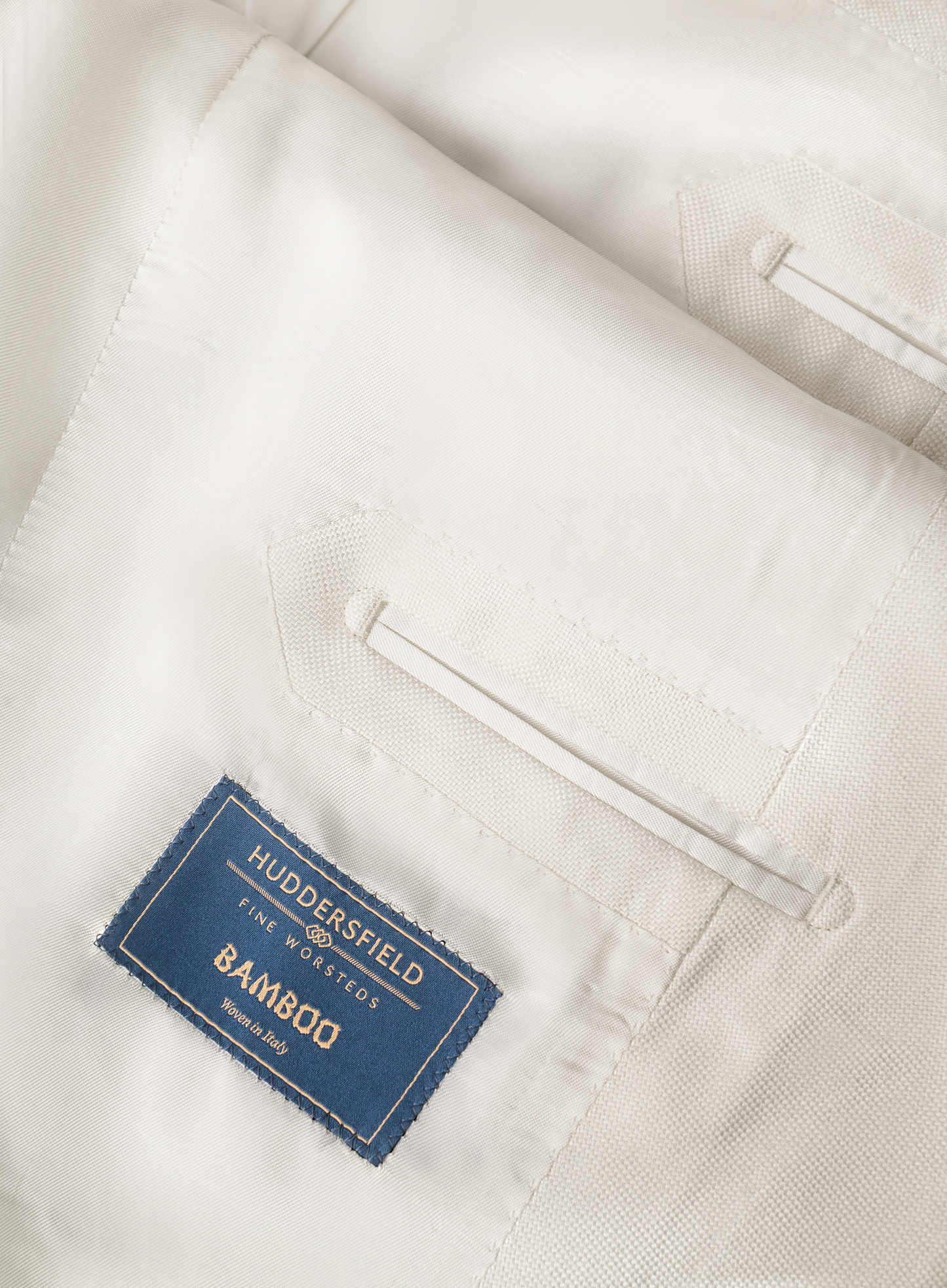 Smokingjasje van bamboe | Wit