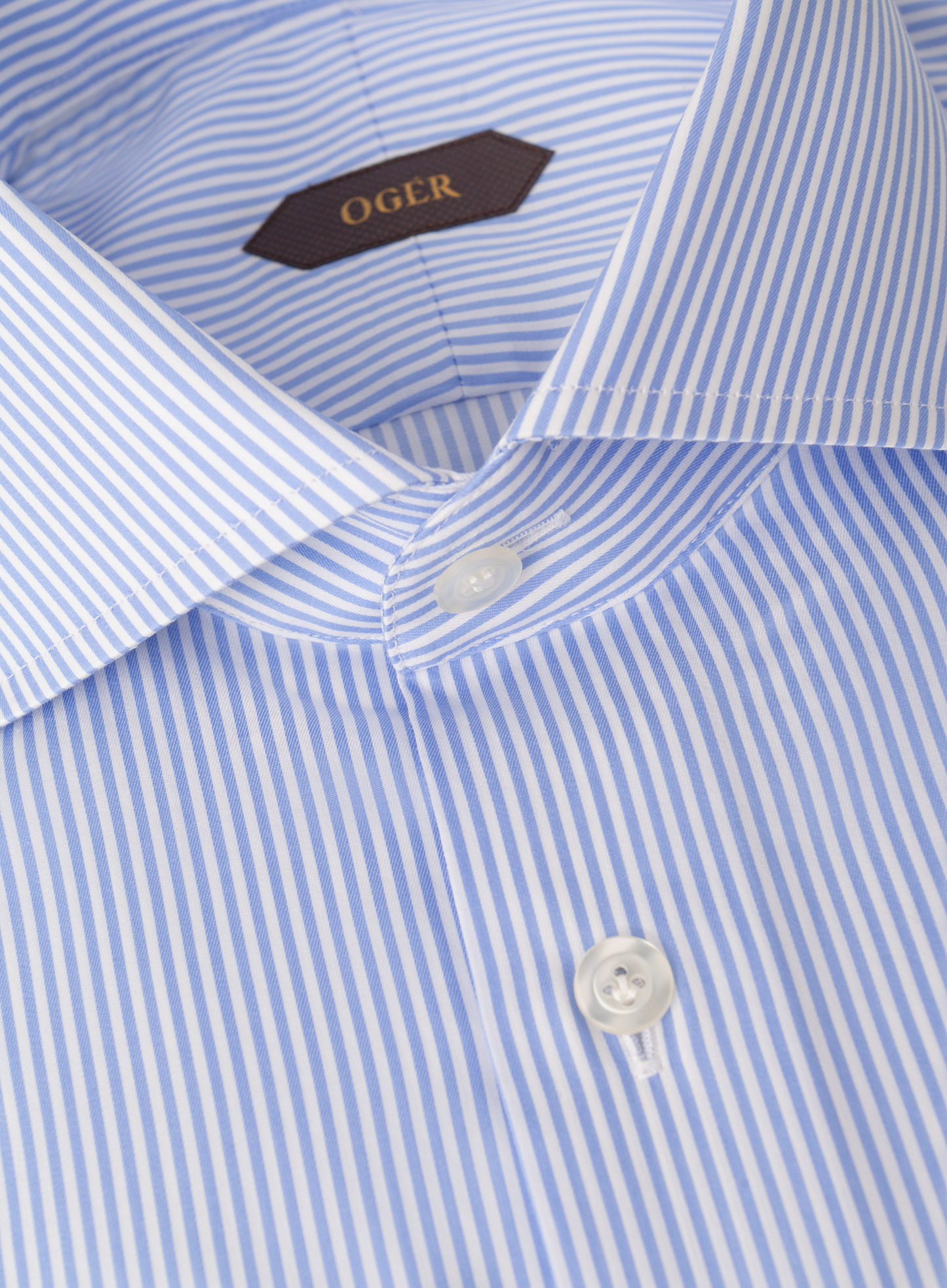 Gestreept katoenen shirt | FULL_WITH | Blauw