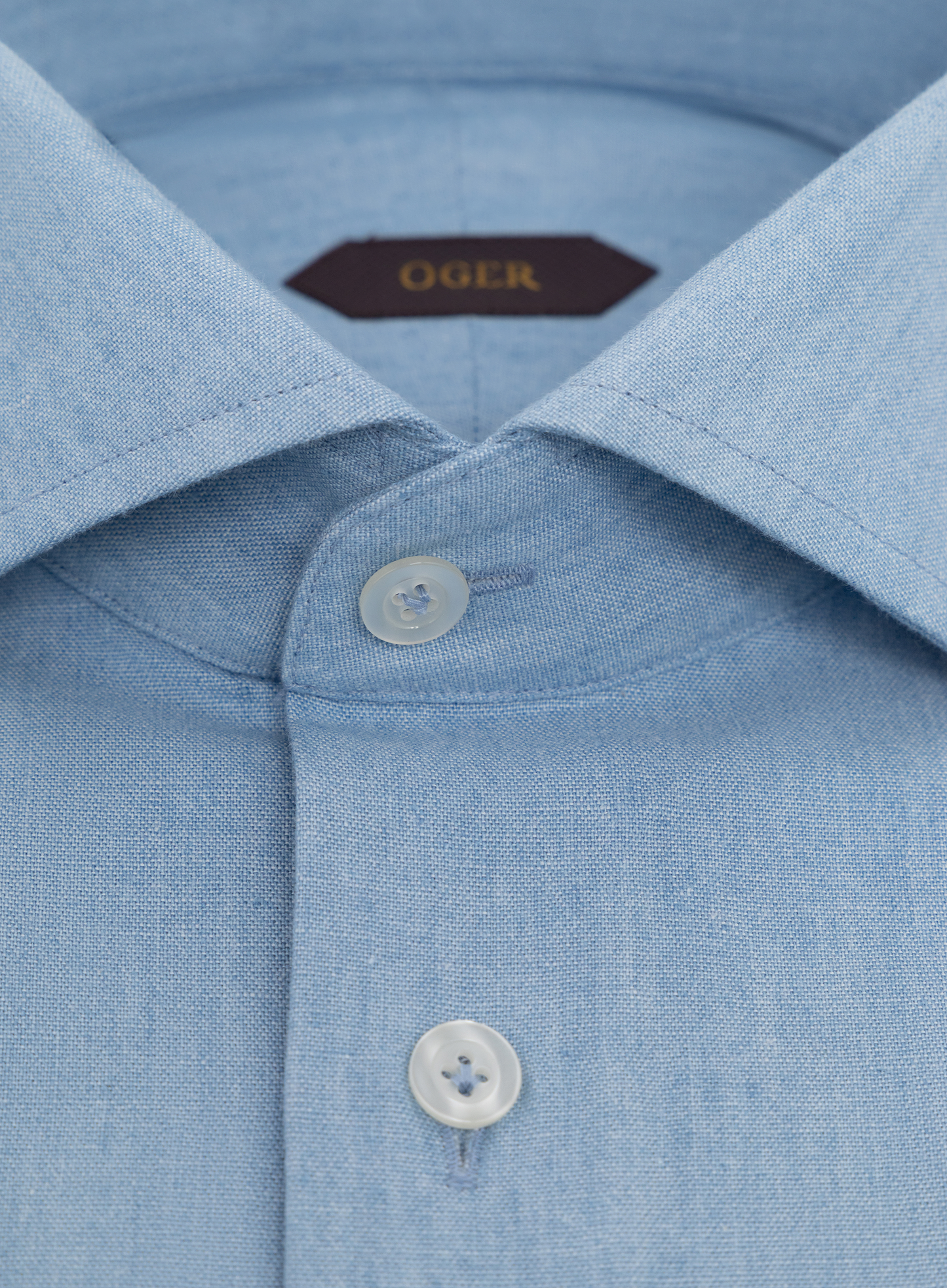 Katoen shirt | FULL_WIDTH | Blauw